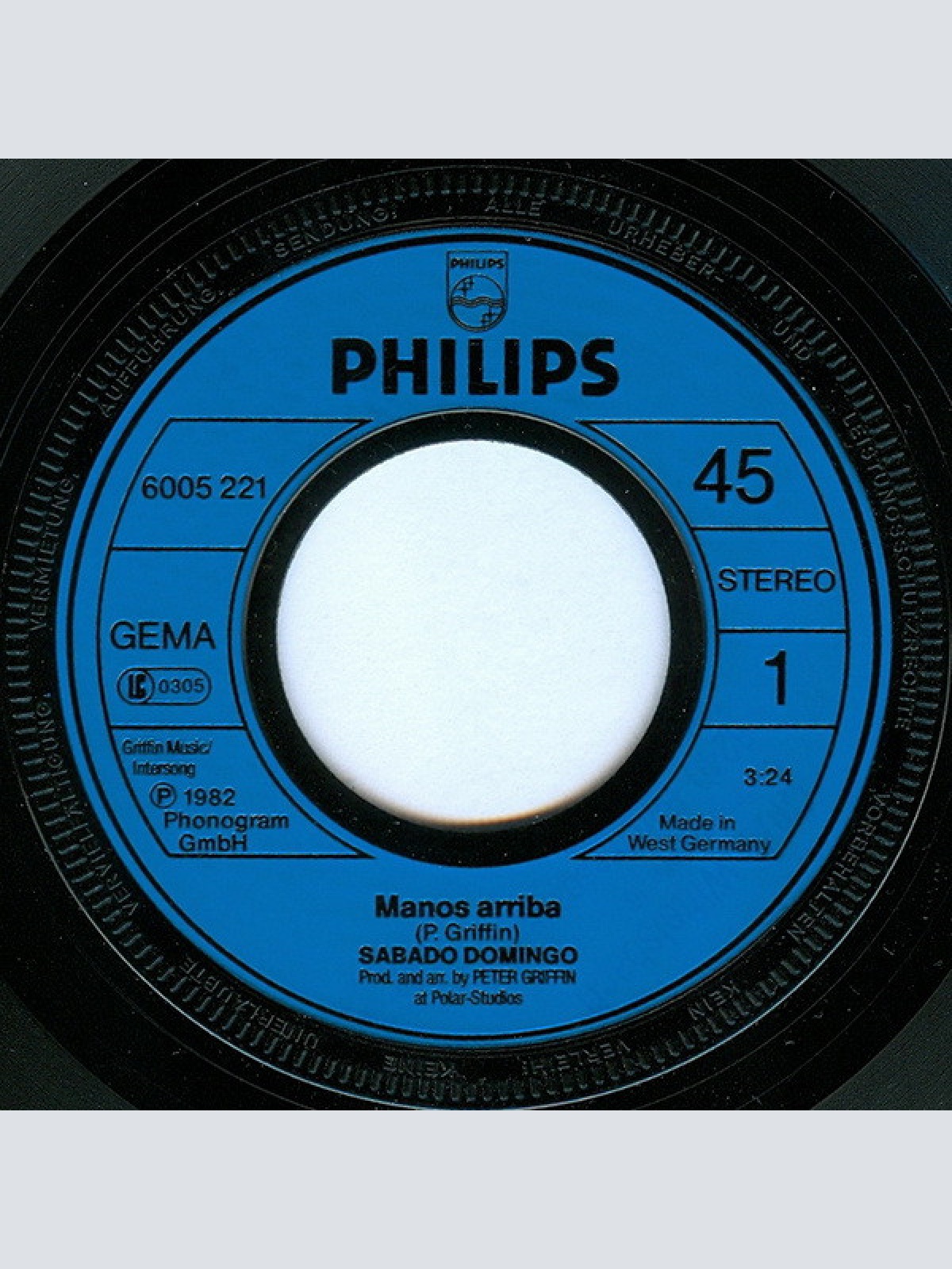 Vinyl / Sabado Domingo - Manos Arriba