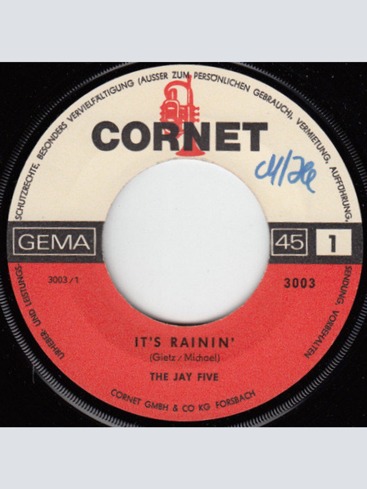 Vinyl / The Jay Five - It's Rainin'