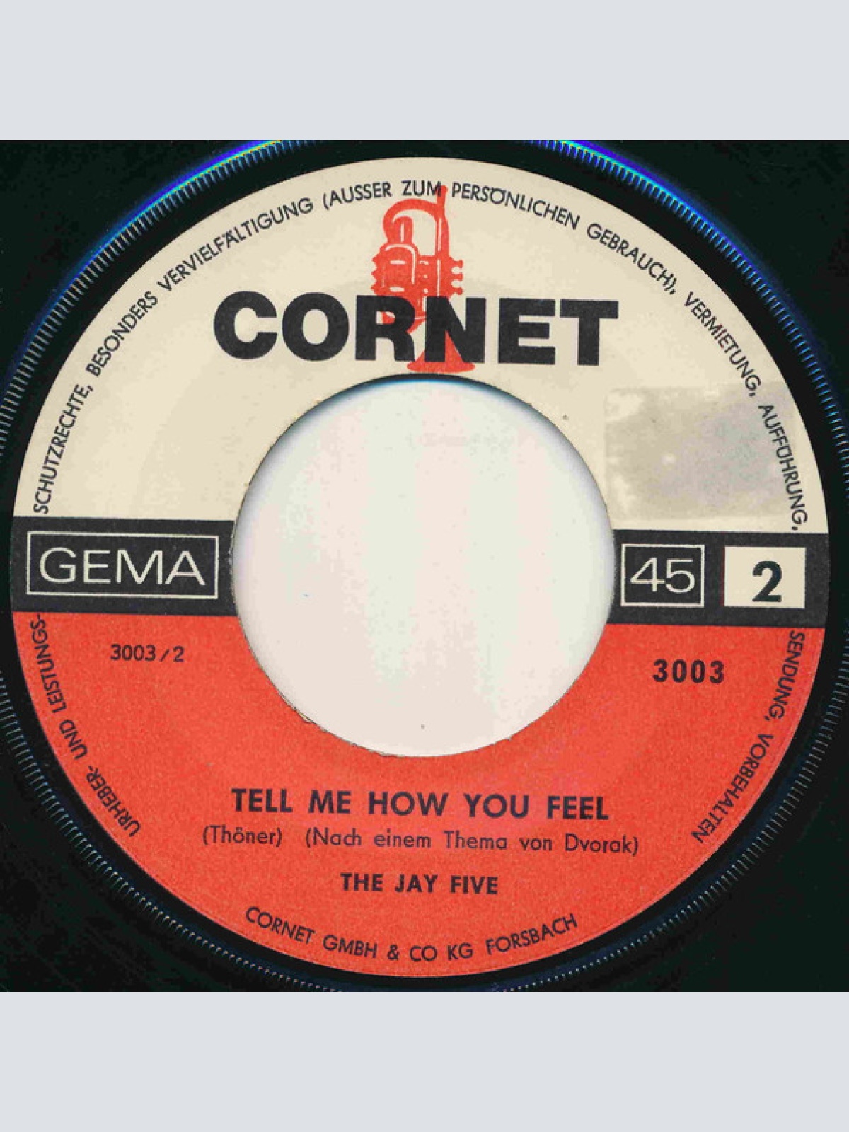 Vinyl / The Jay Five - It's Rainin'