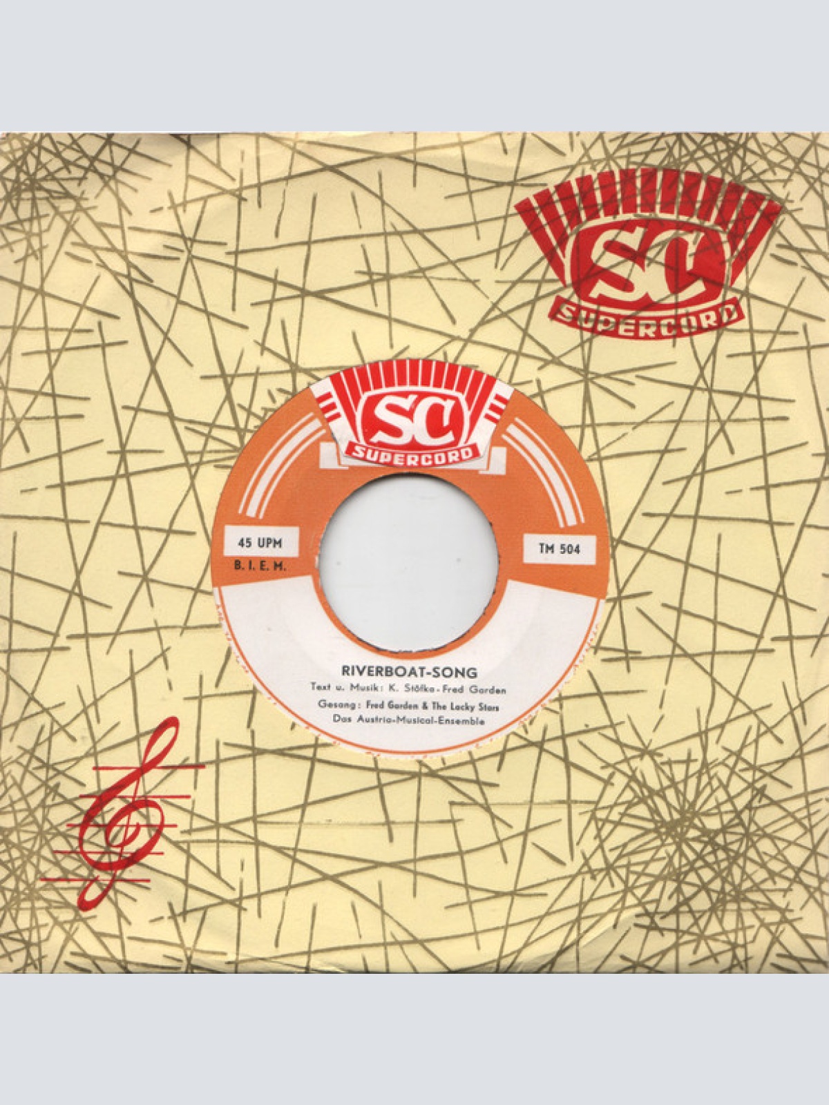 Vinyl / Fred Garden & The Lacky Stars - Riverboat-Song / Prärie-Song