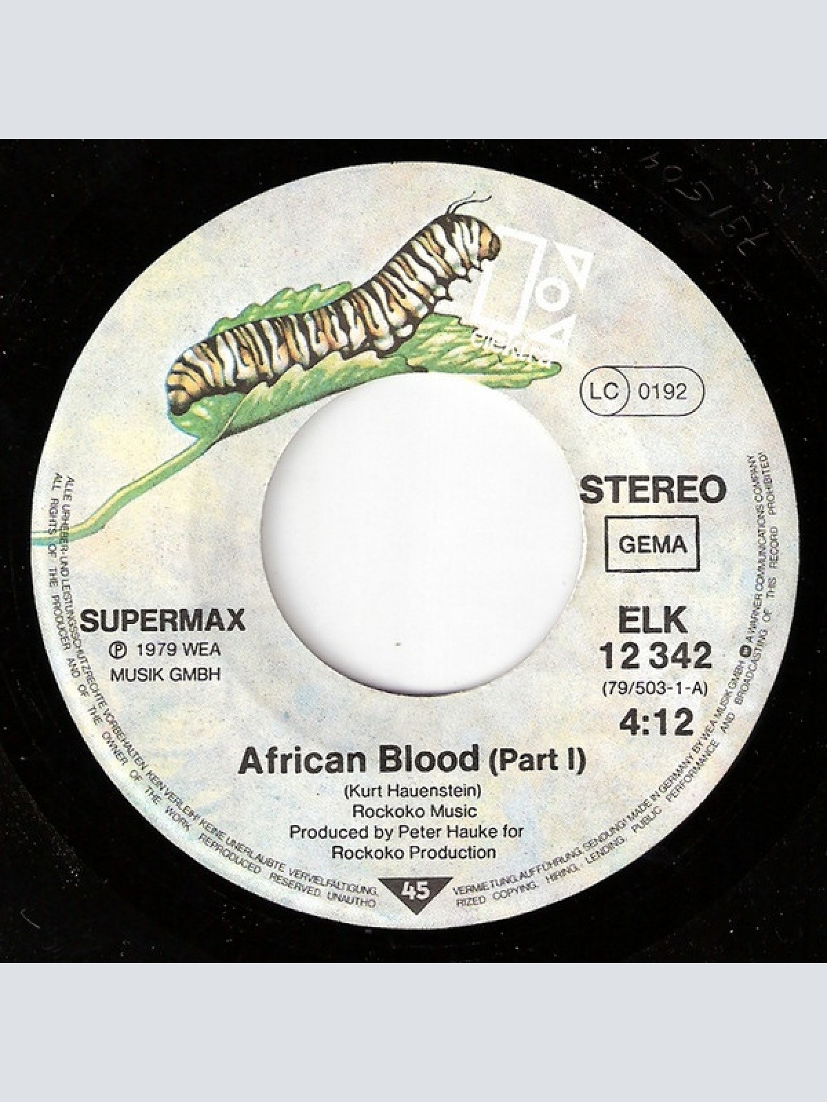 Vinyl / Supermax - African Blood (Part I&II)