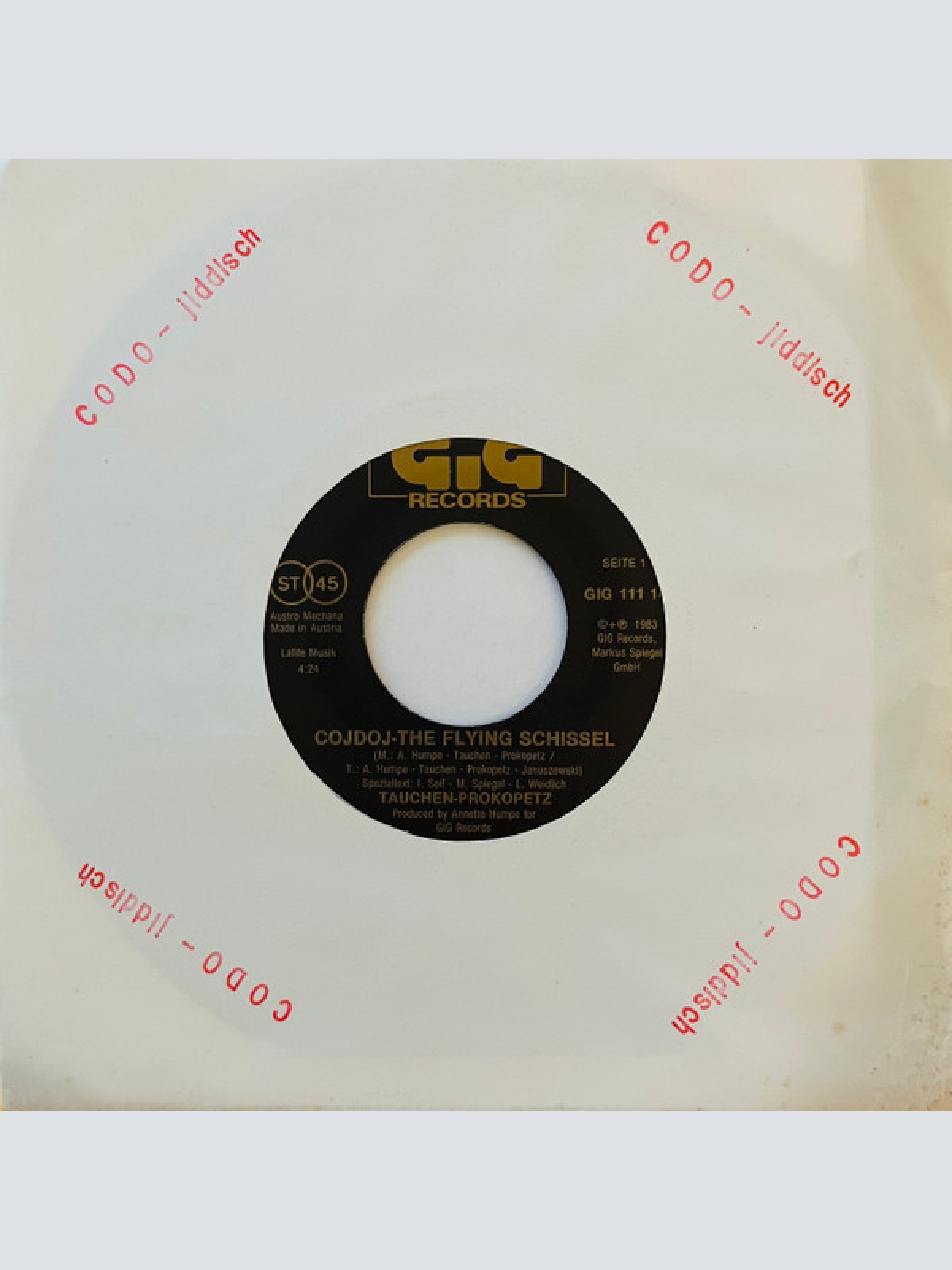 Vinyl / Tauchen-Prokopetz - Cojdoj - The Flying Schissel / Josef