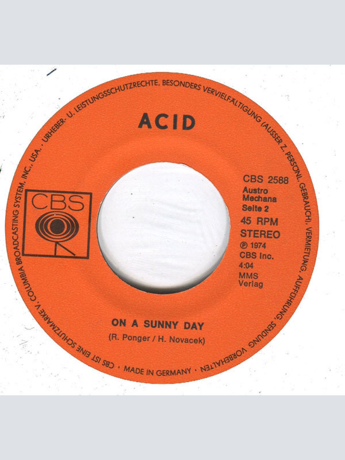 Vinyl / Acid (4) - Hard Rockin' Band