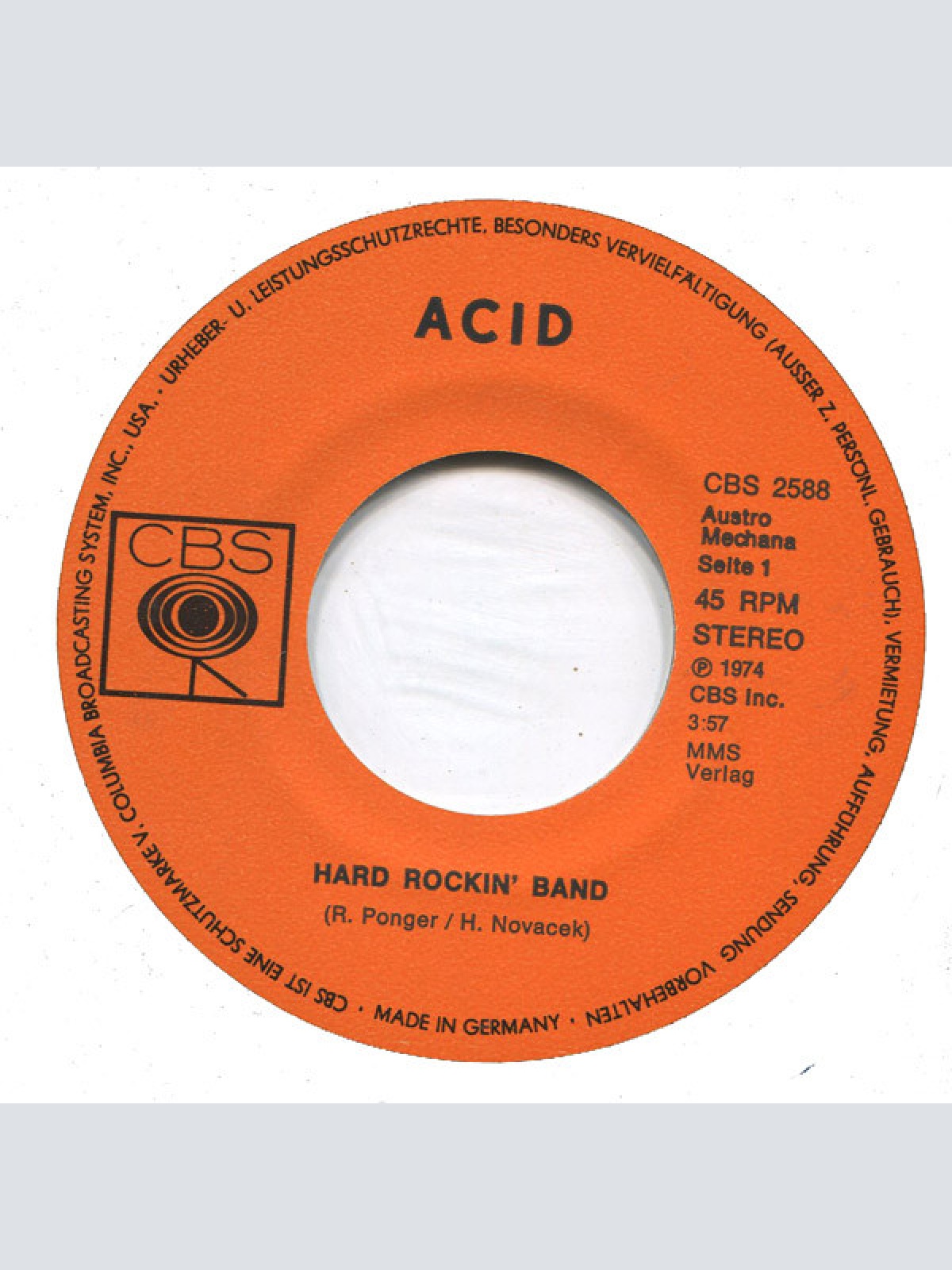 Vinyl / Acid (4) - Hard Rockin' Band