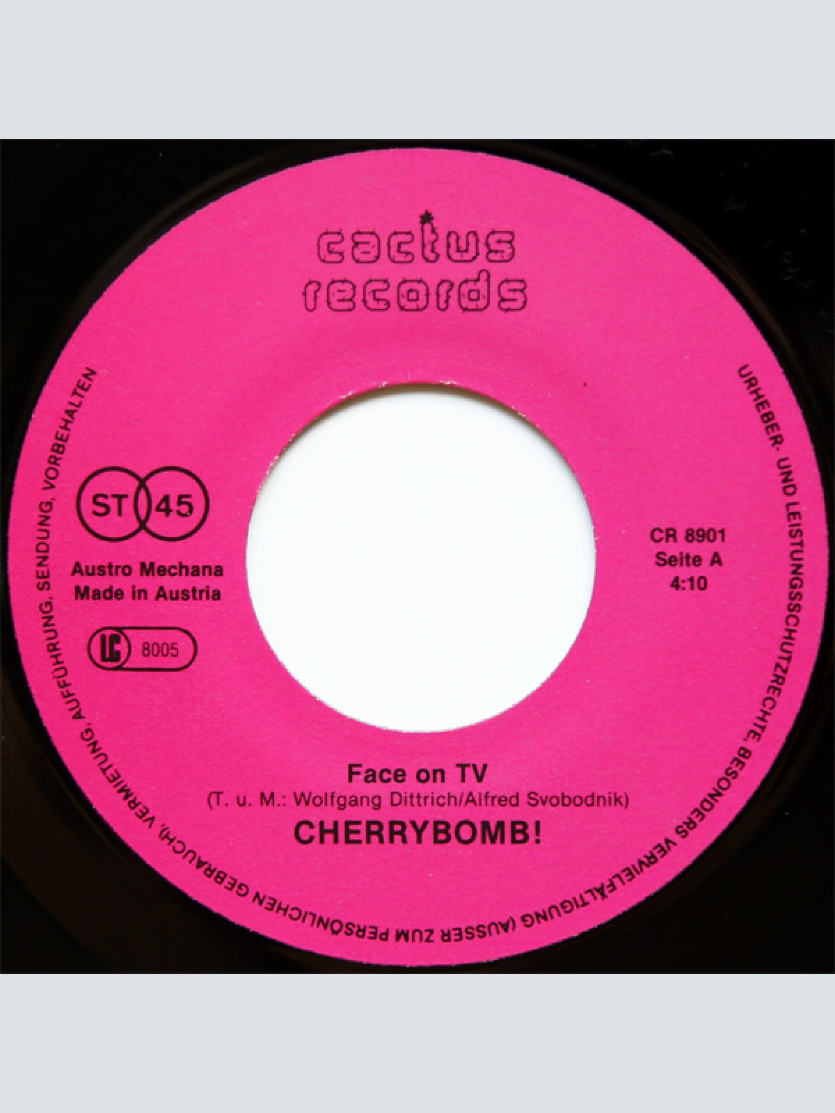 Vinyl / Cherry Bomb! - Face On TV