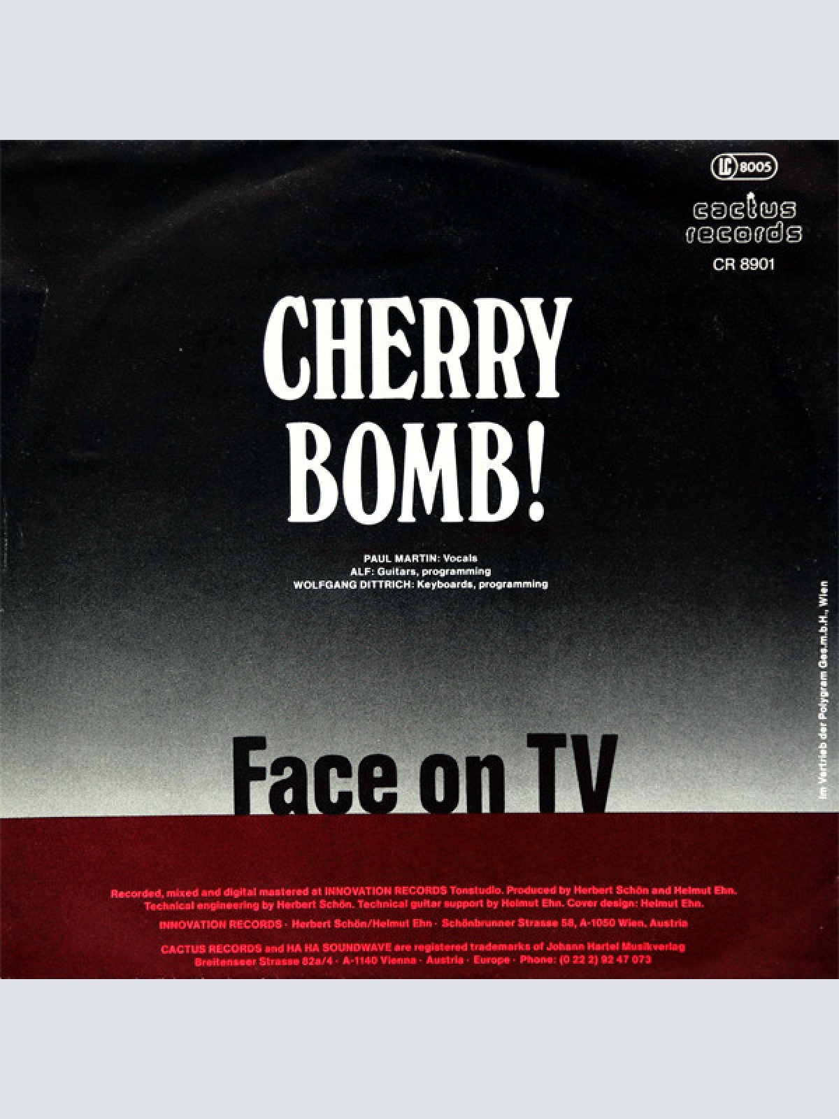 Vinyl / Cherry Bomb! - Face On TV