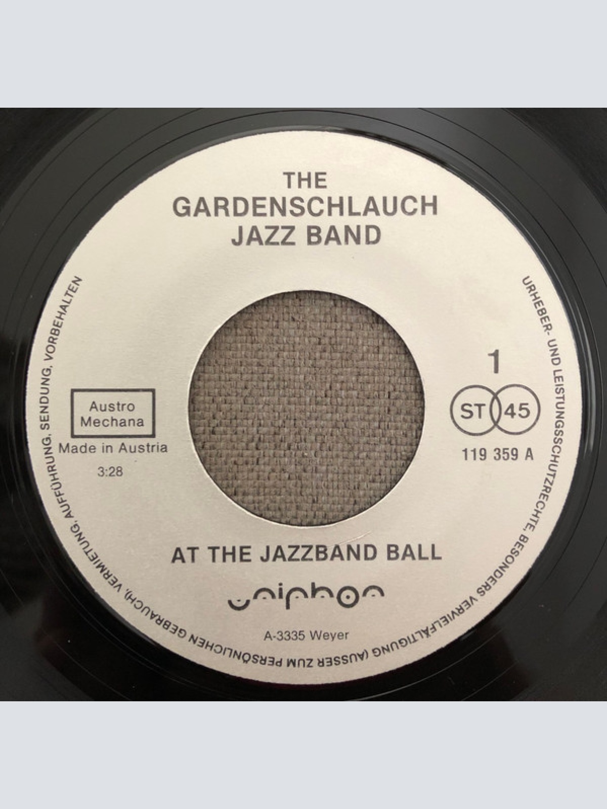 Vinyl / The Gardenschlauch Jazz Band* - At The Jazzband Ball / Wolverine Blues