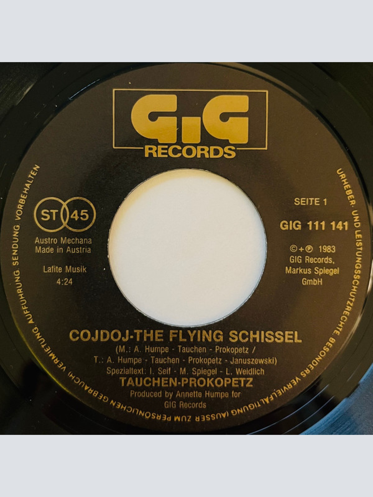 Vinyl / Tauchen-Prokopetz - Cojdoj - The Flying Schissel / Josef