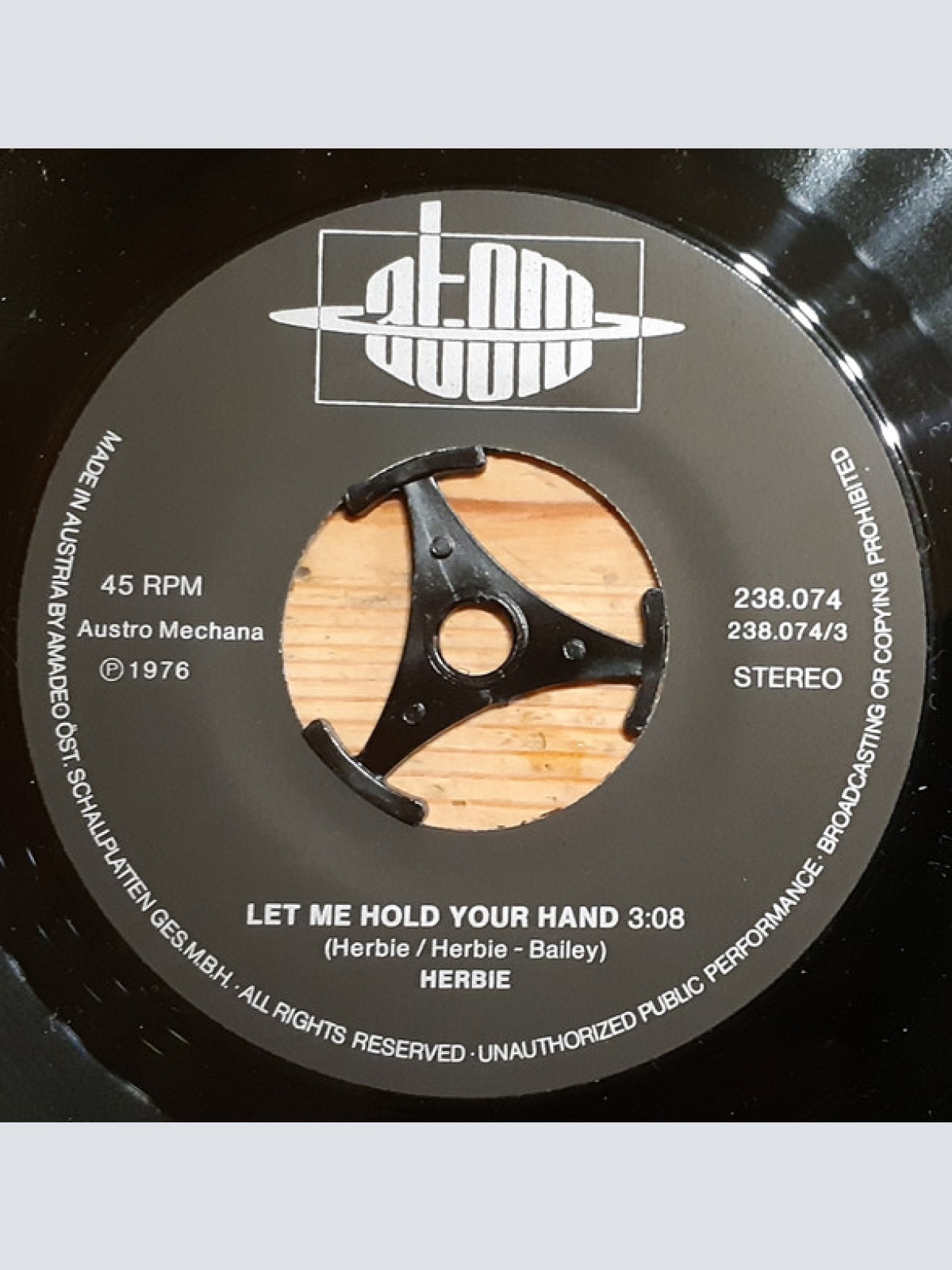Vinyl / Herbie (19) - Let Me Hold Your Hand / Me And You