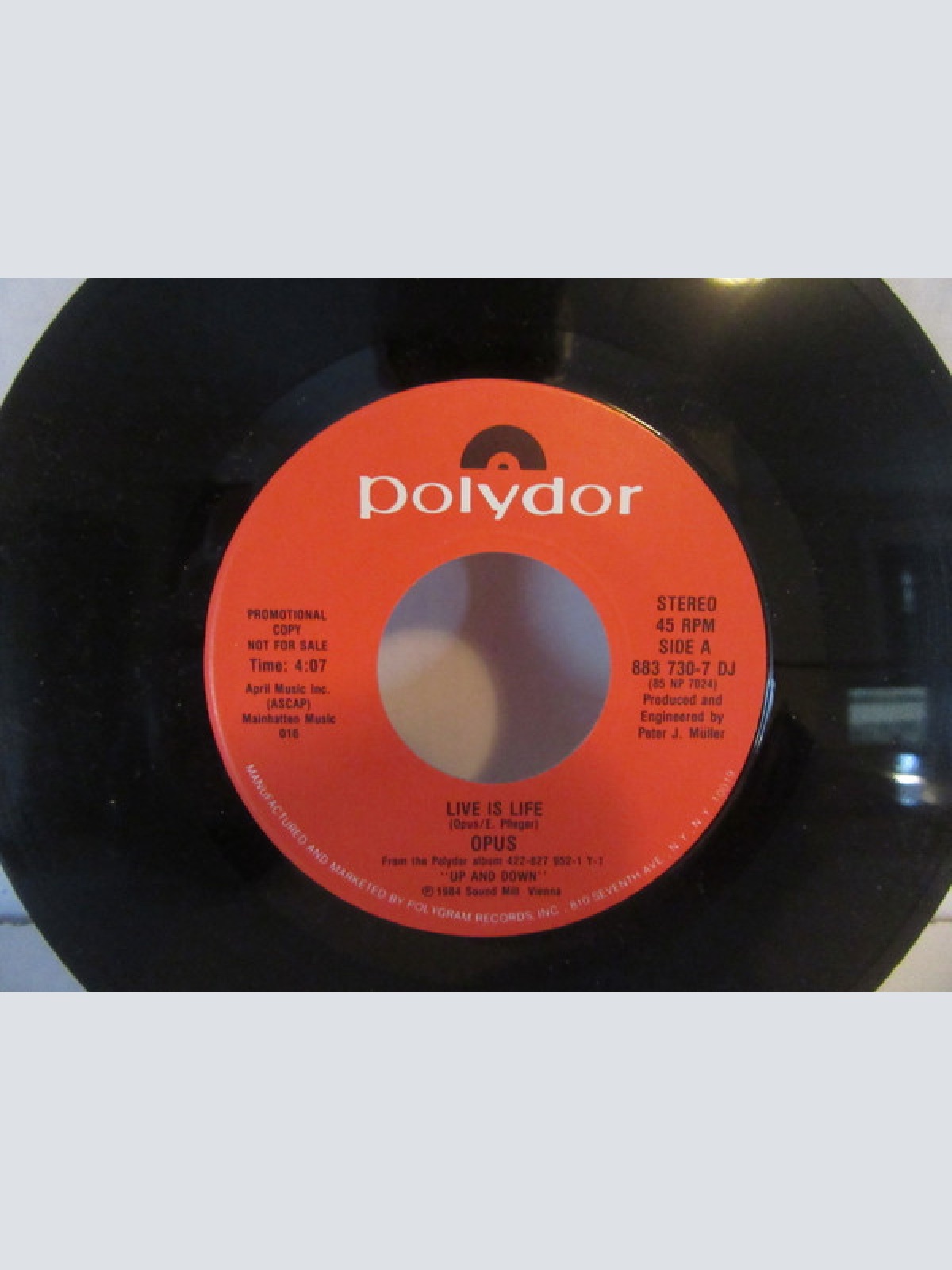 Vinyl / Opus - Live Is Life