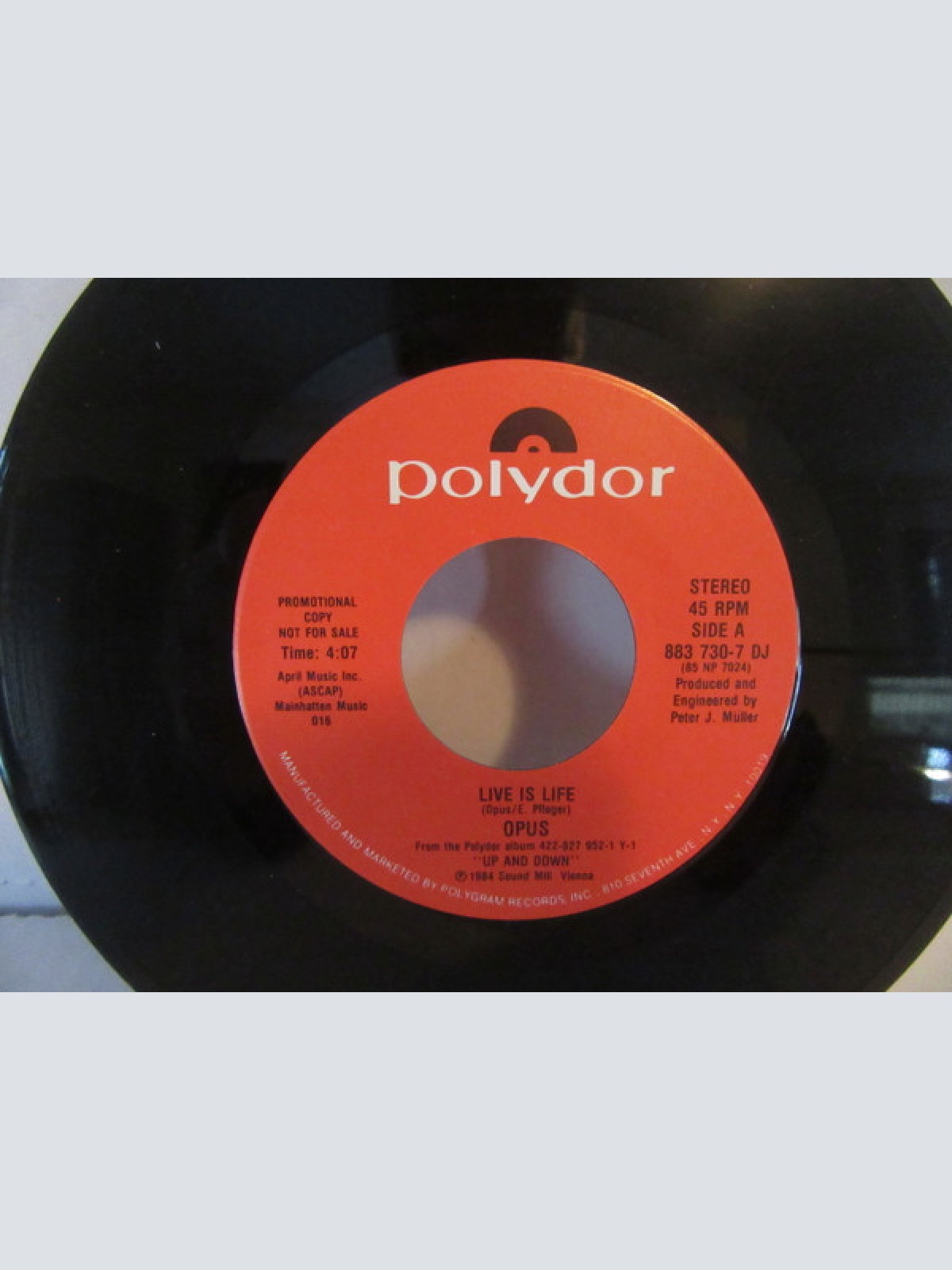 Vinyl / Opus - Live Is Life