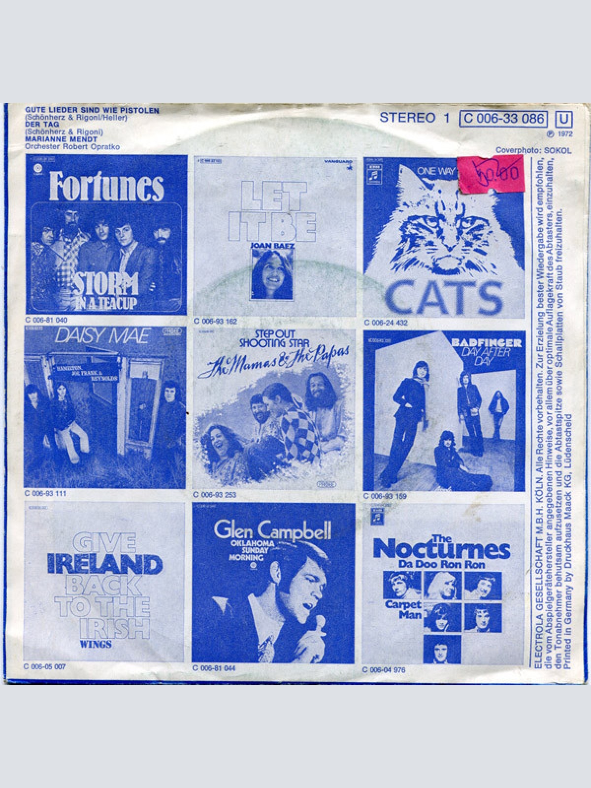 Vinyl / Marianne Mendt - Gute Lieder Sind Wie Pistolen