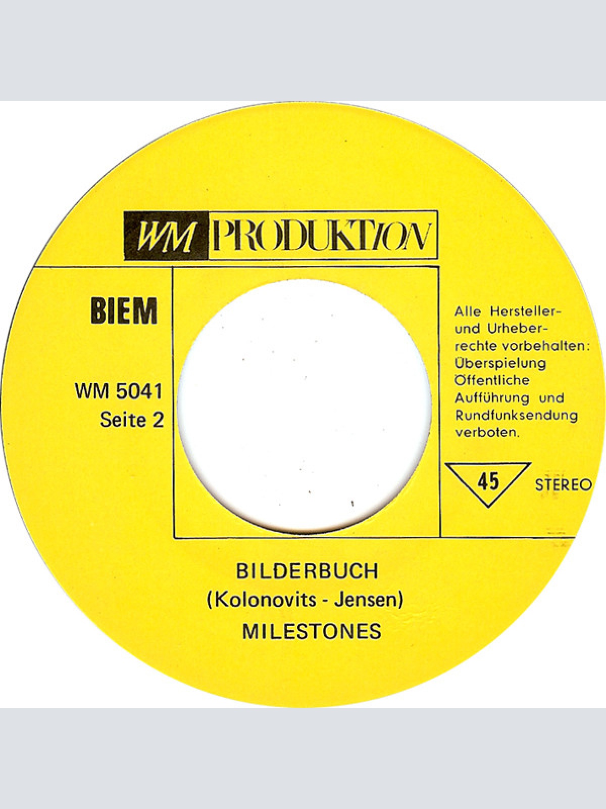 Vinyl / Milestones - Schade
