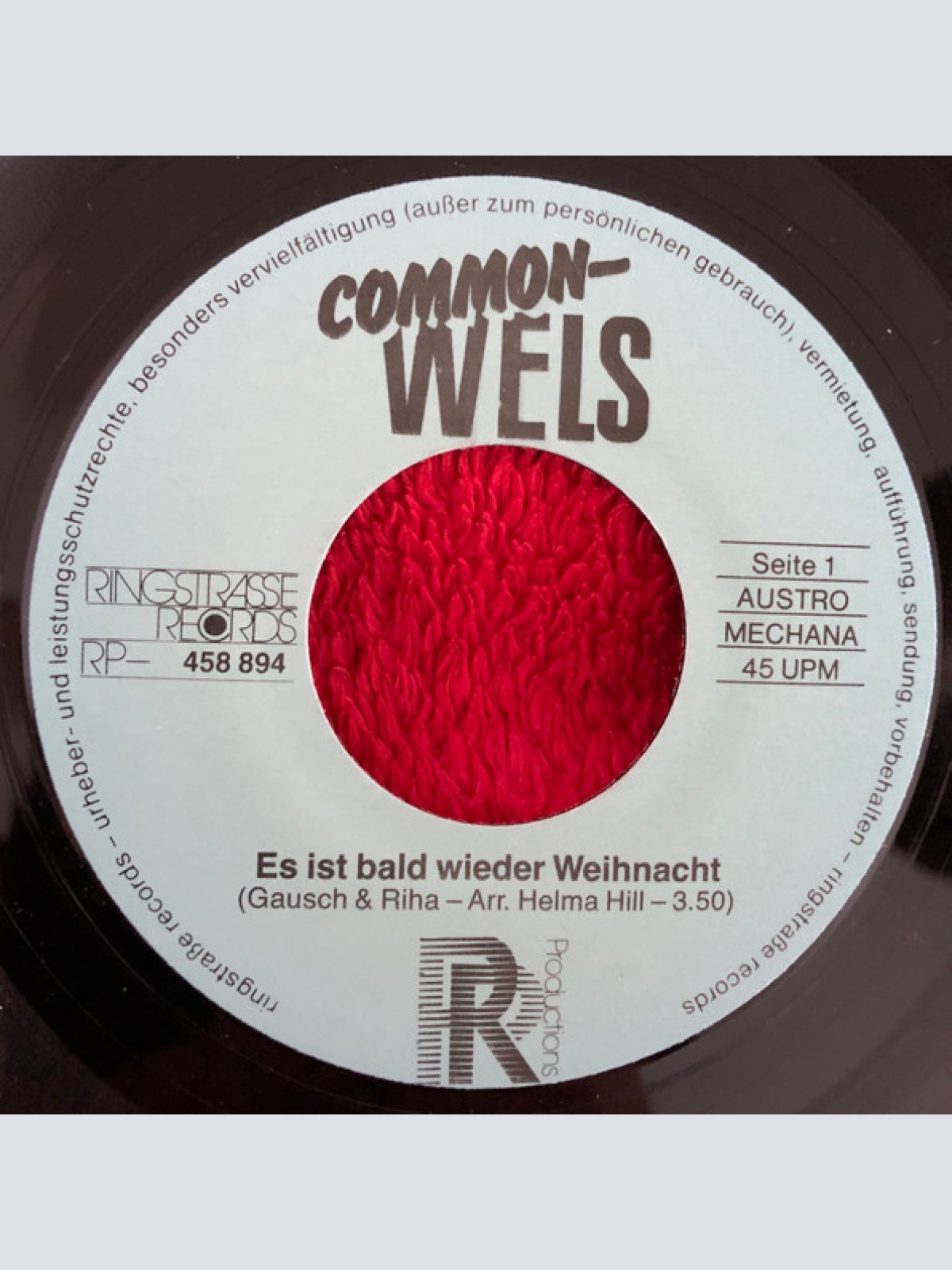 Vinyl / Common-Wels - Es Ist Bald Wieder Weihnacht