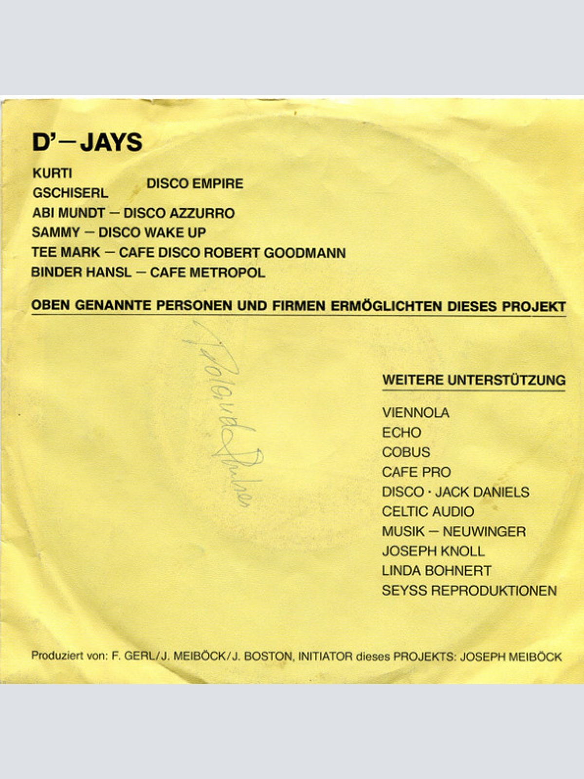 Vinyl / D'-Jays - D.J. Rap