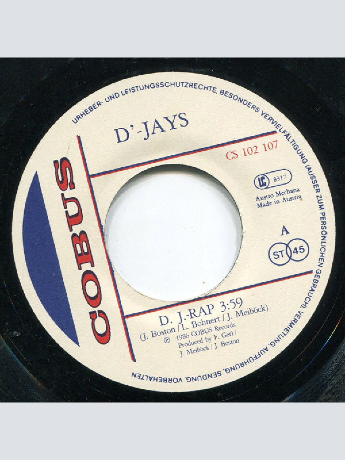 Vinyl / D'-Jays - D.J. Rap