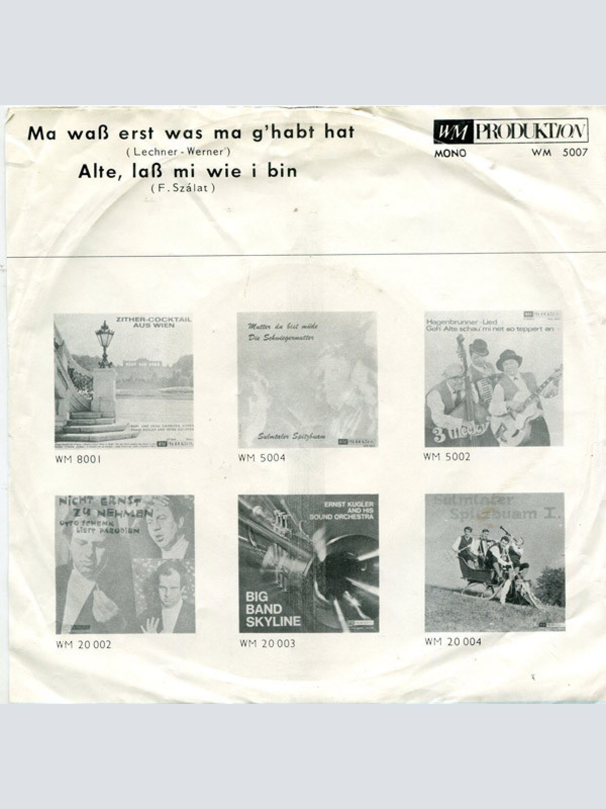 Vinyl / 3 Mecky's - Ma Was Erst Was Ma G'habt Hat / Alte, Lass' Mi Wie I Bin