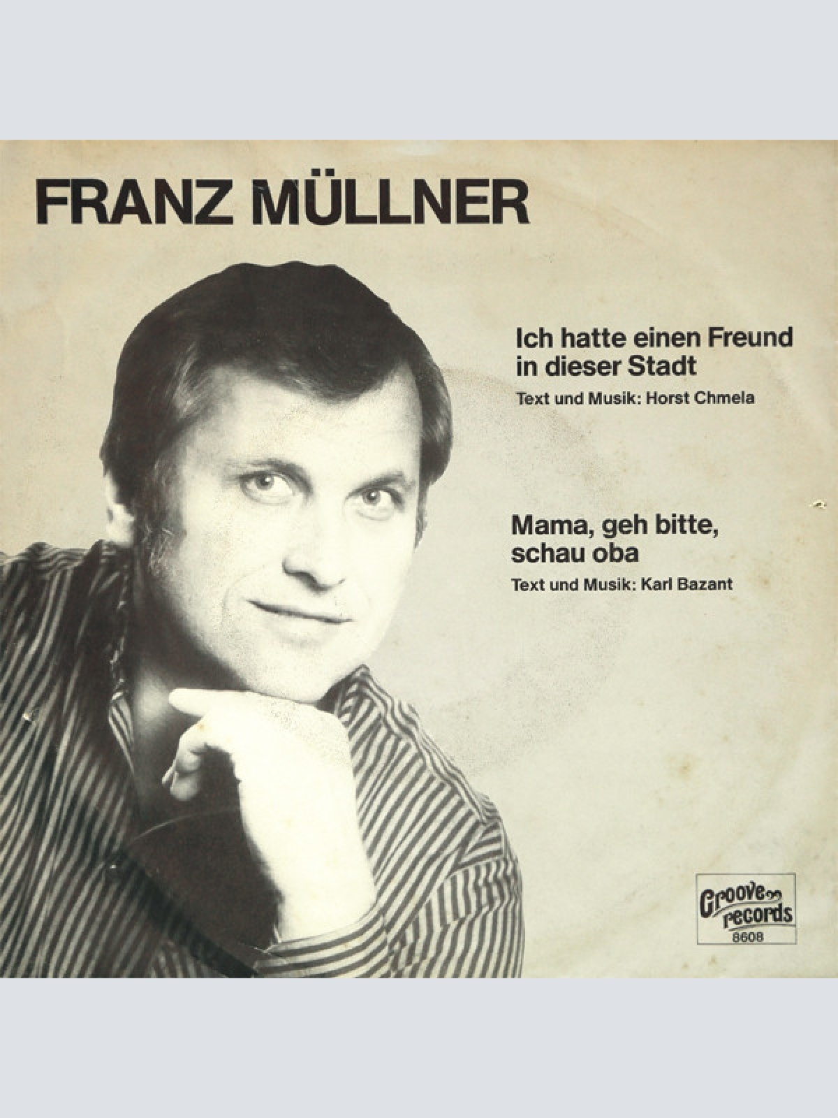Vinyl / Franz Müllner - Ich Hatte Einen Freund In Dieser Stadt / Mama, Geh Bitte, Schau Oba