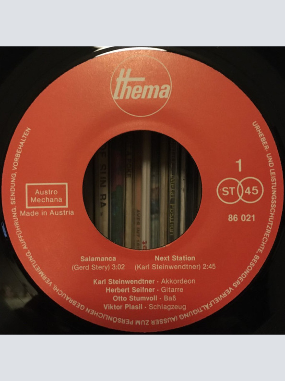 Vinyl / Karl Steinwendtner - Akkordeon