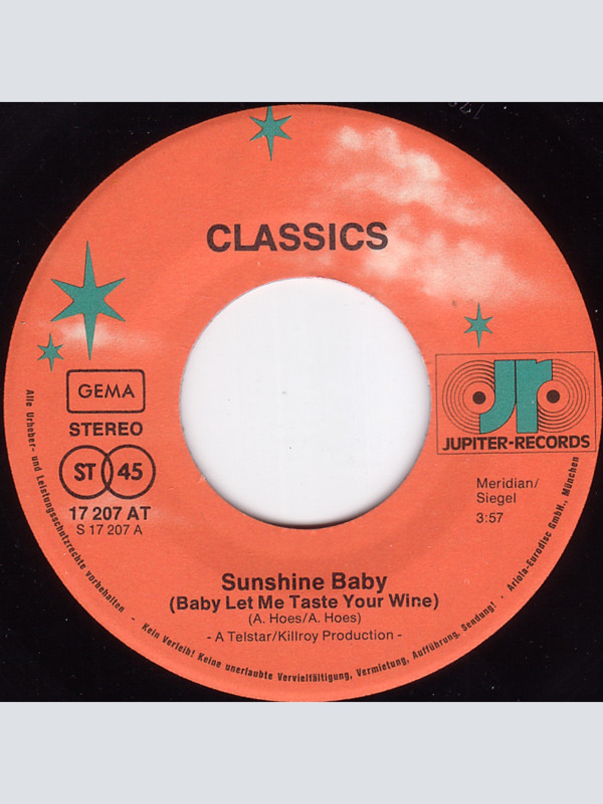 Vinyl / Classics* - Sunshine Baby (Baby Let Me Taste Your Wine)
