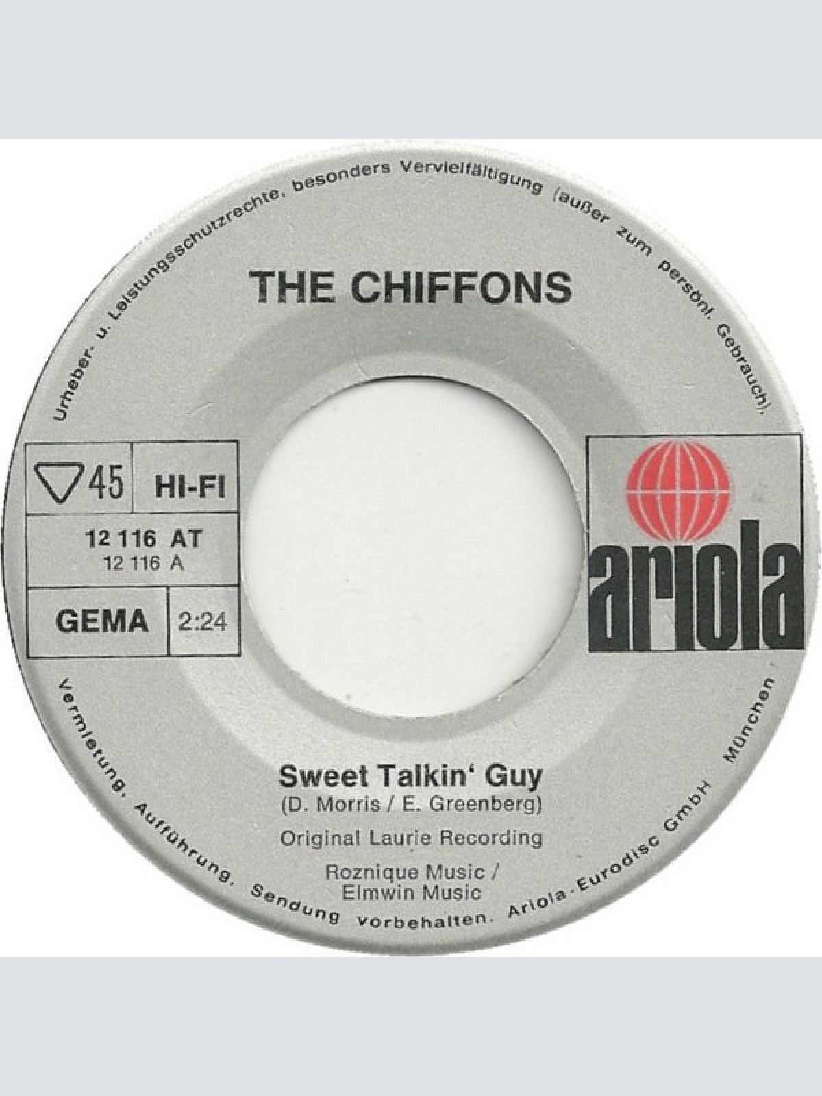 Vinyl / The Chiffons - Sweet Talkin' Guy