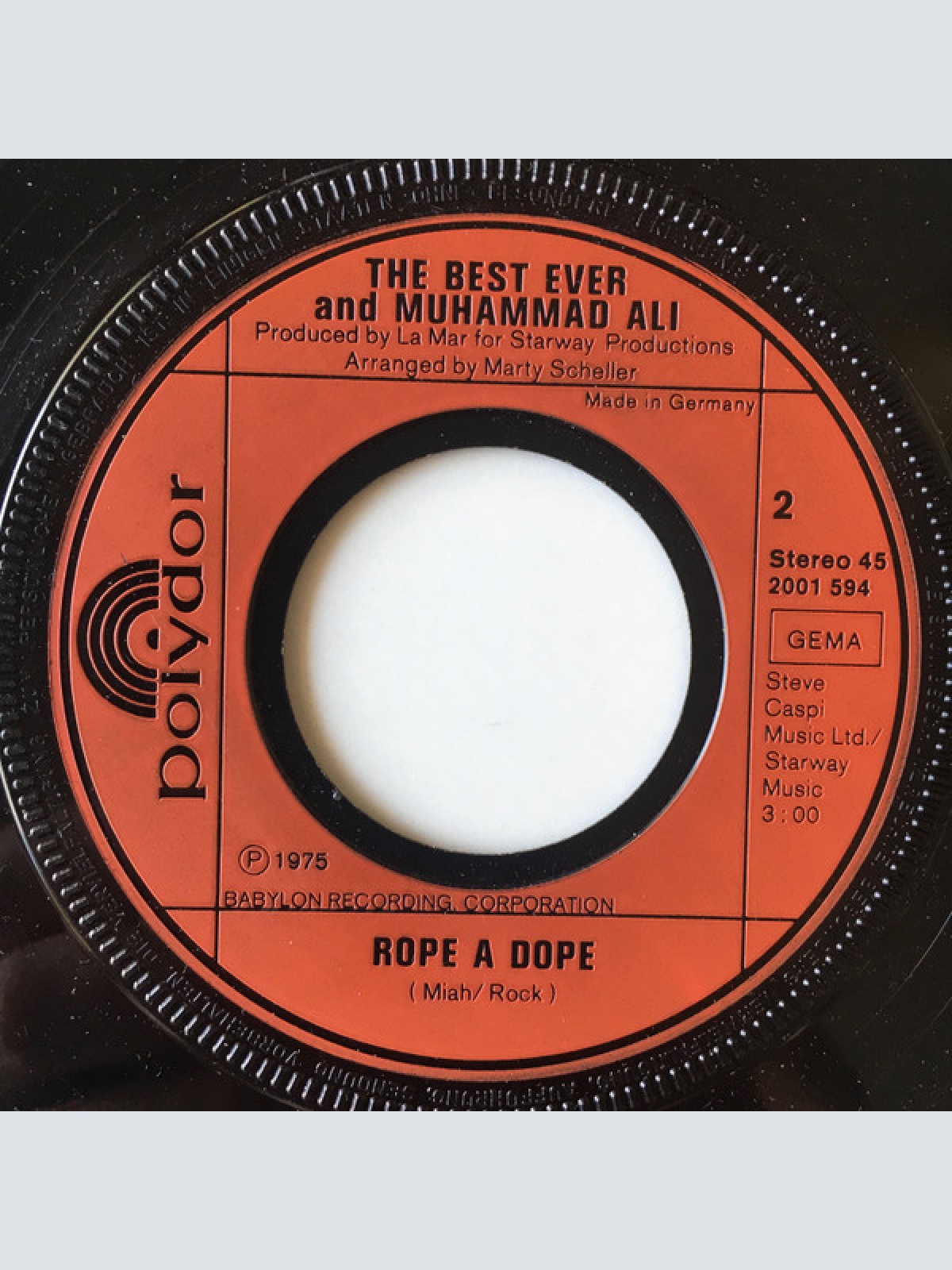 Vinyl / The Best Ever And Muhammad Ali (2) - The People's Choice / Rope A Dope