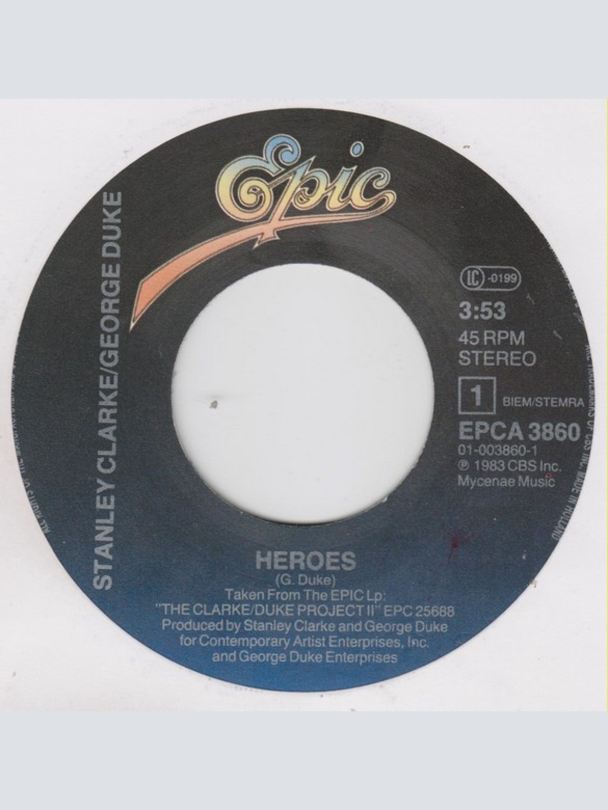 Vinyl / Stanley Clarke/George Duke - Heroes