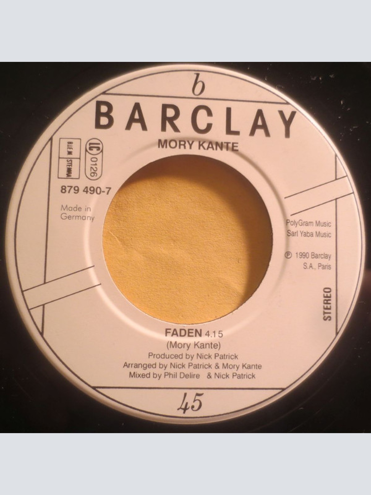 Vinyl / Mory Kante* - Mankene / Faden