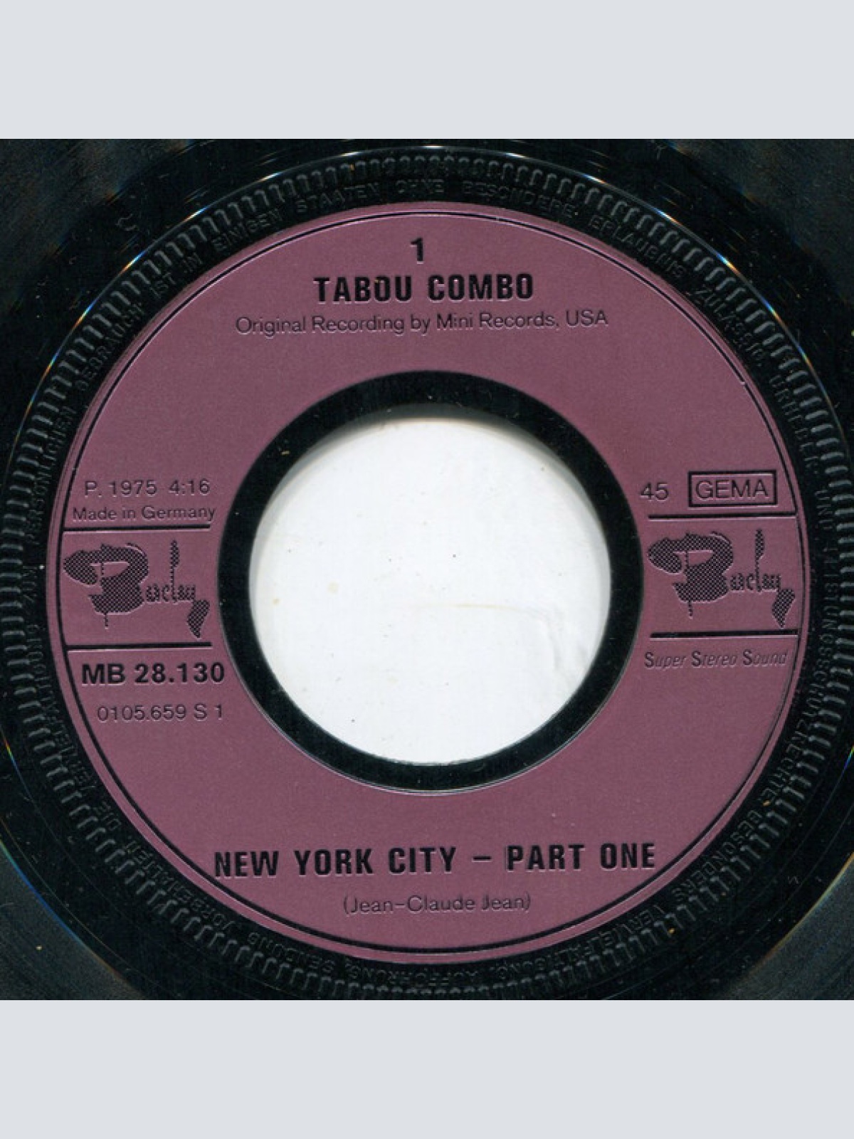 Vinyl / Tabou Combo - New York City