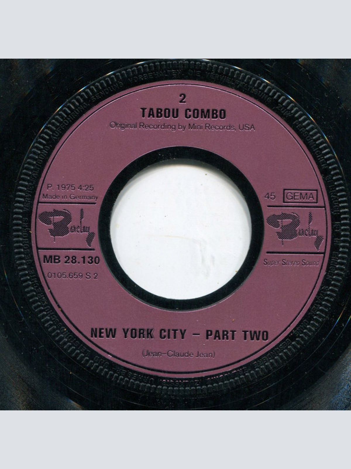 Vinyl / Tabou Combo - New York City