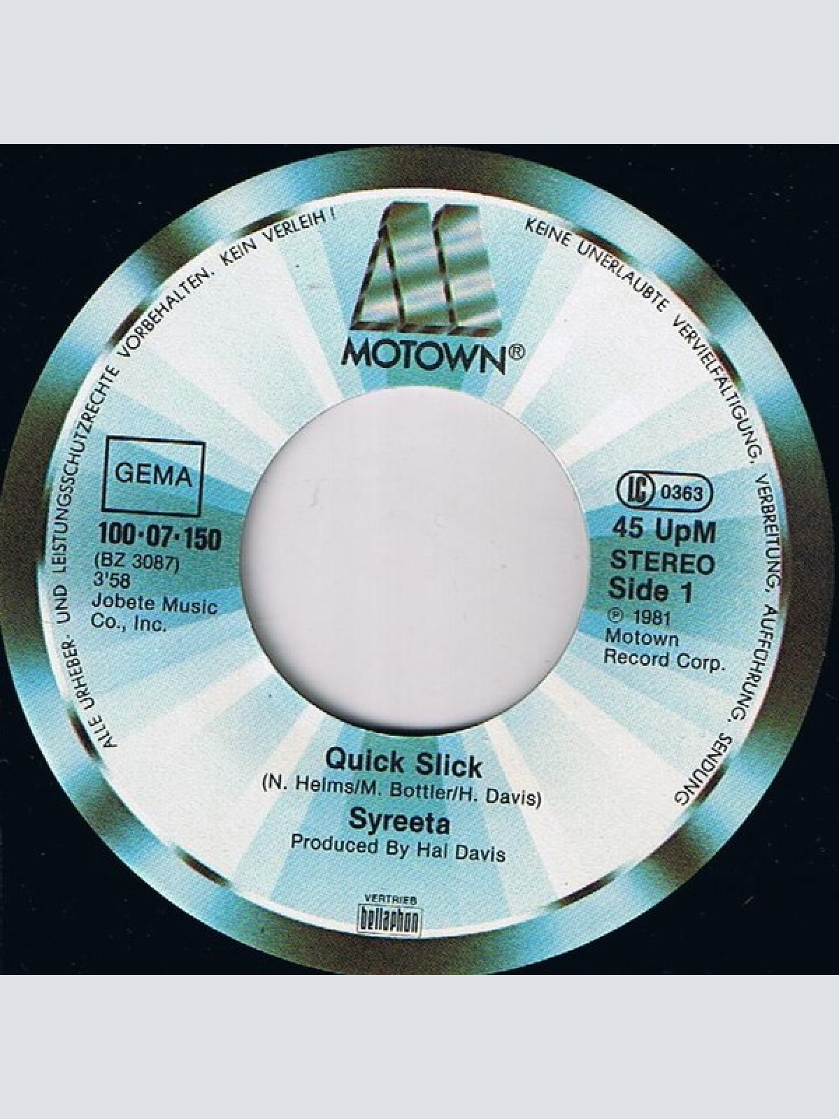 Vinyl / Syreeta - Quick Slick