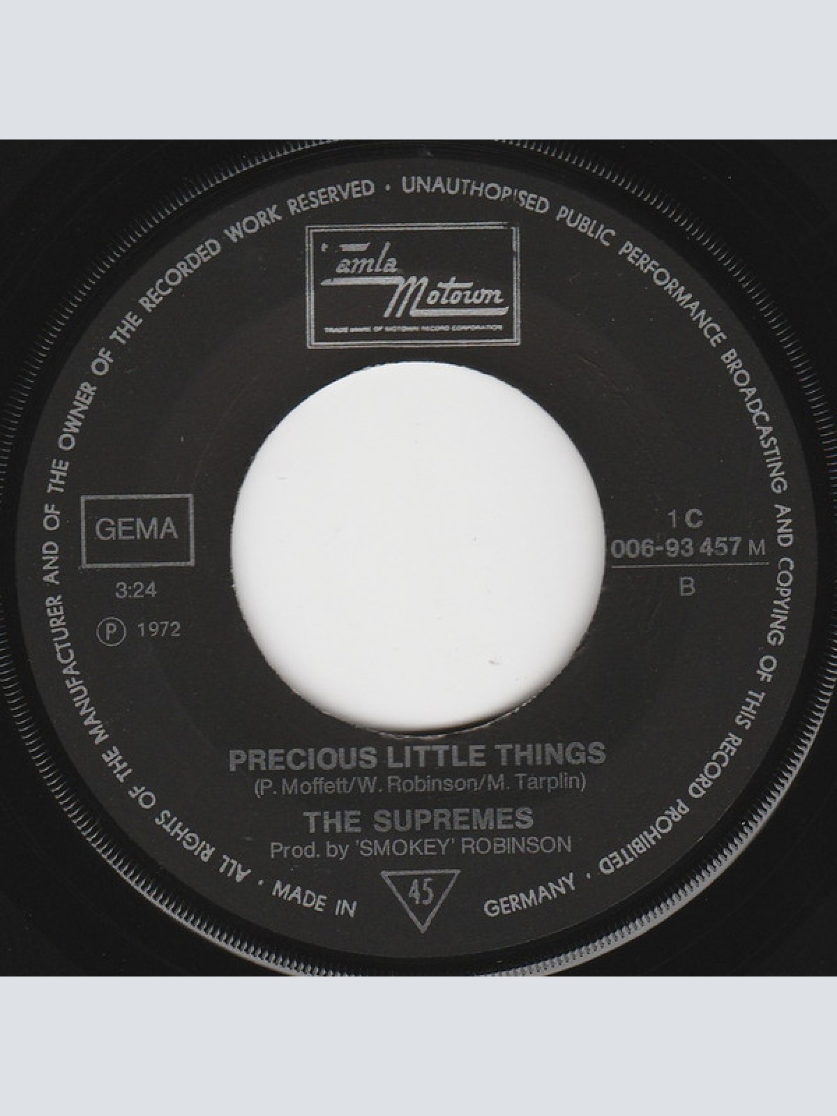 Vinyl / The Supremes - Automatically Sunshine / Precious Little Things