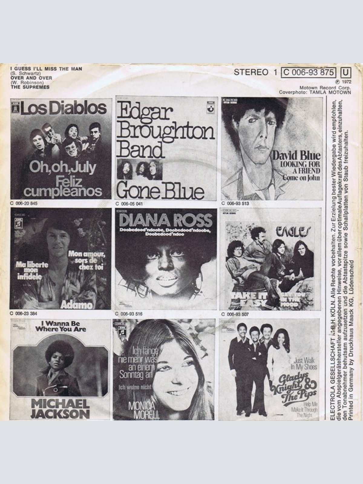 Vinyl / The Supremes - I Guess I'll Miss The Man