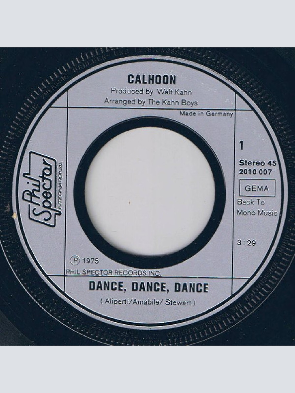 Vinyl / Calhoon - Dance, Dance, Dance