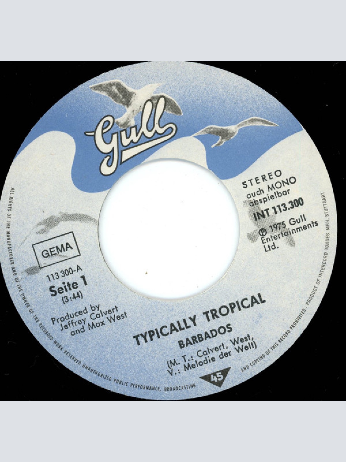 Vinyl / Typically Tropical - Barbados / Sandy