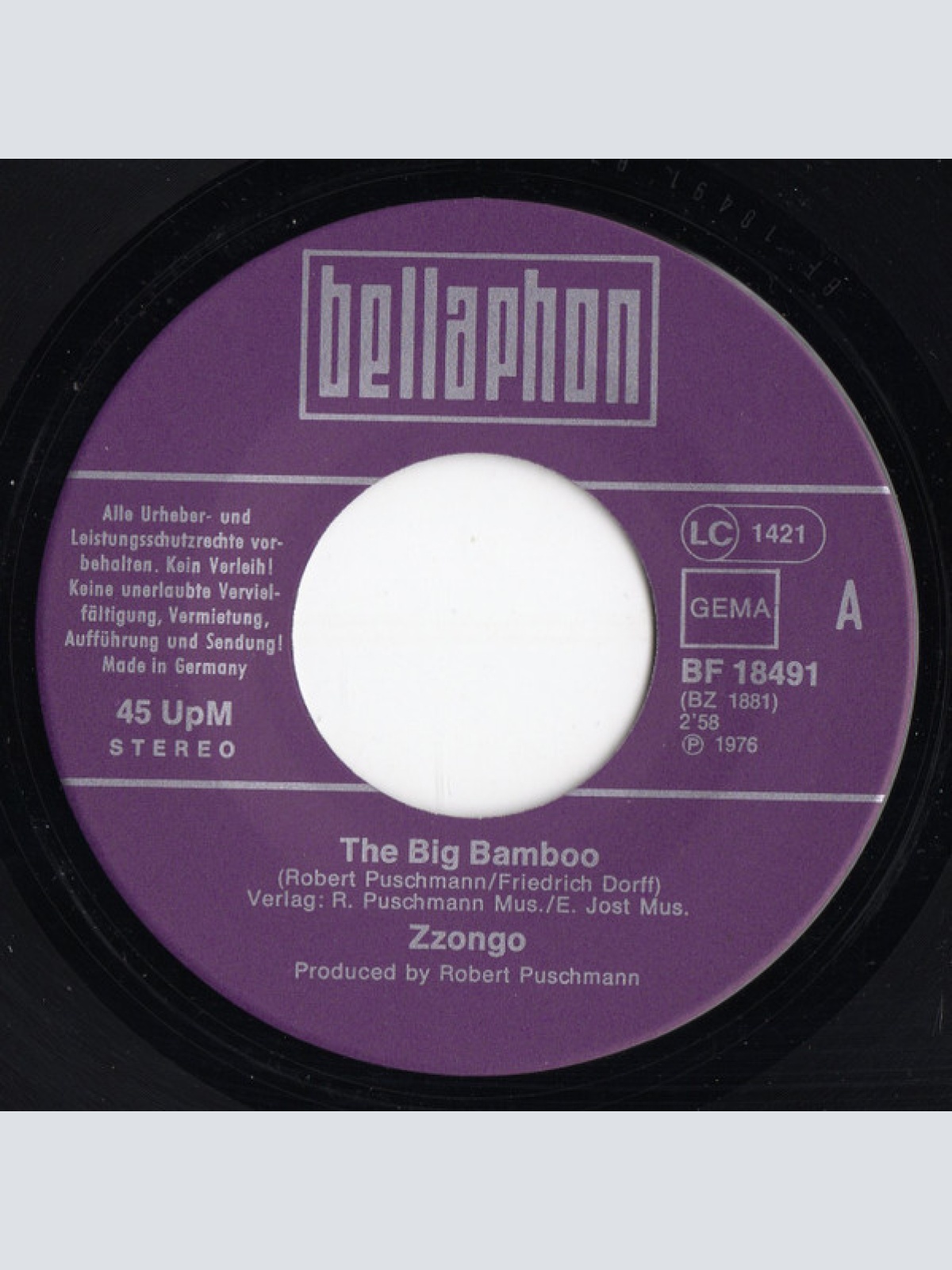 Vinyl / Zzongo - The Big Bamboo