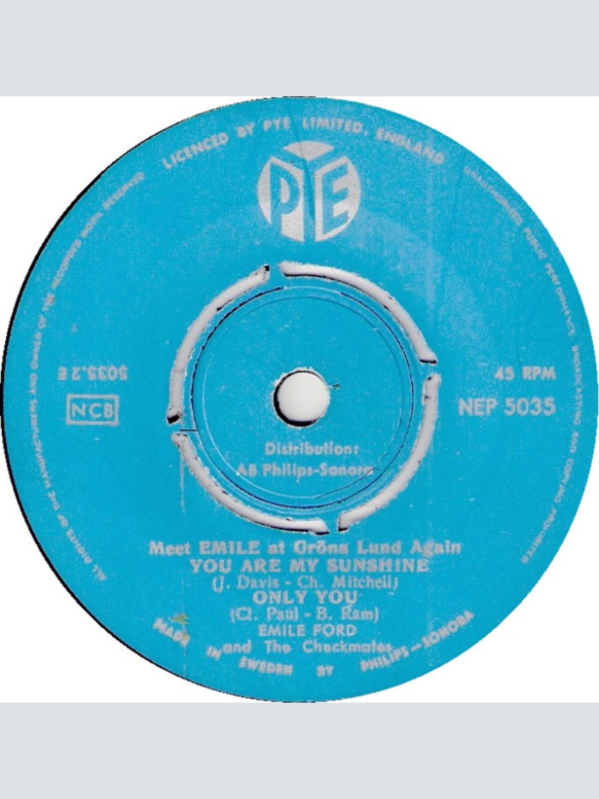 Vinyl / Emile Ford And The Checkmates* - Meet Emile At Gröna Lund Again