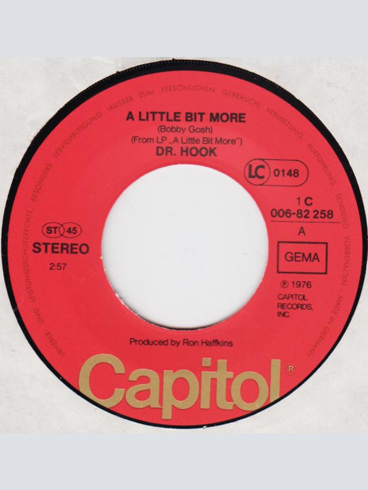 Vinyl / Dr. Hook - A Little Bit More