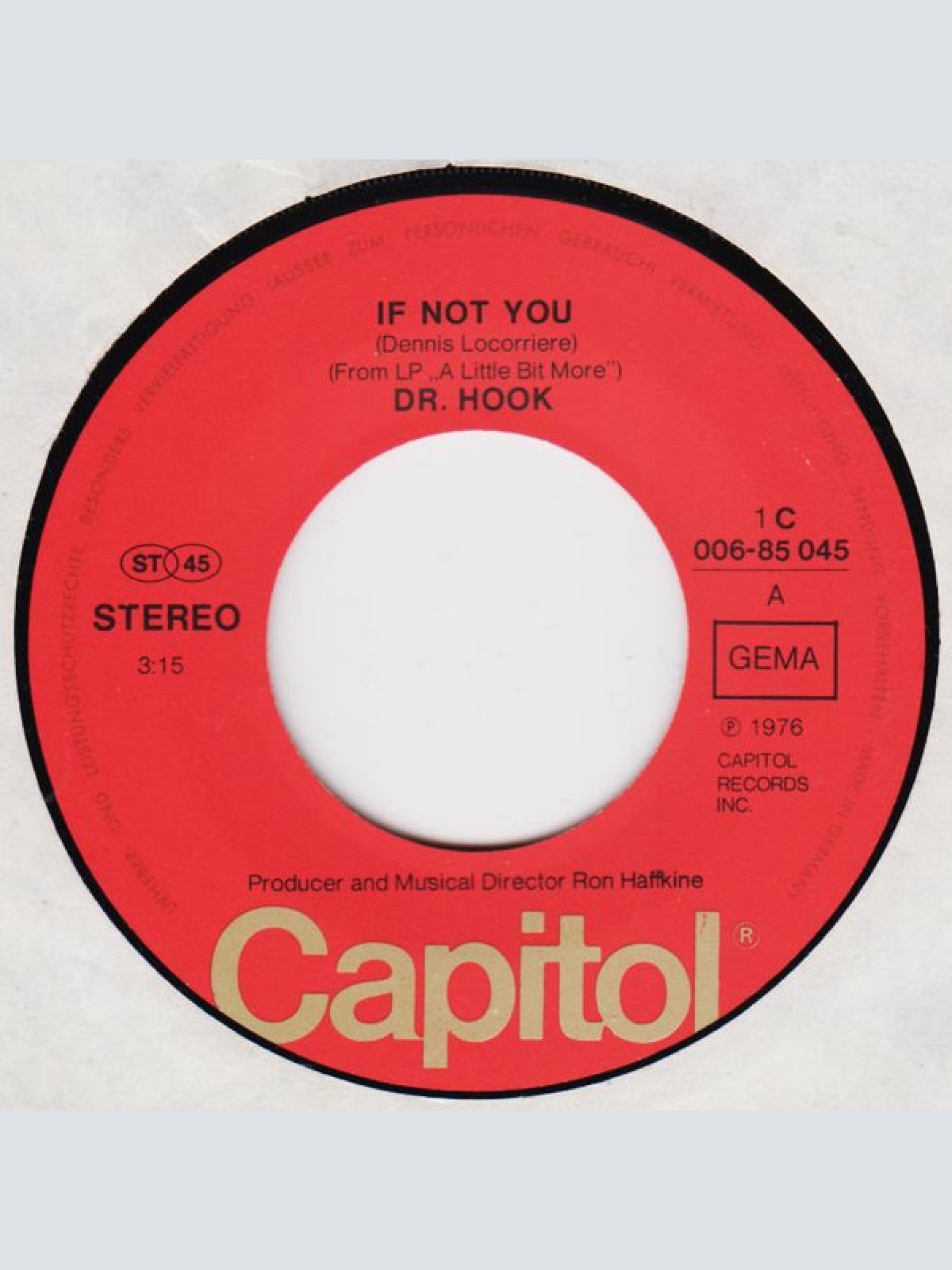 Vinyl / Dr. Hook - If Not You