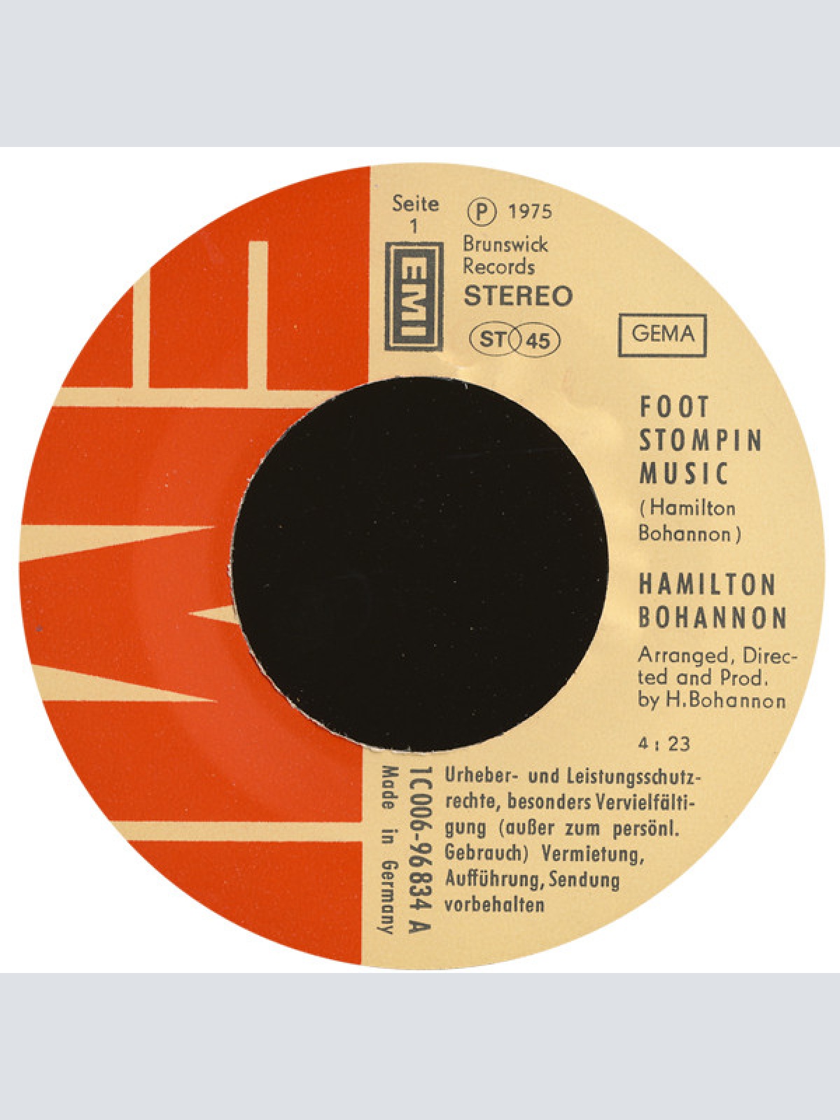 Vinyl / Hamilton Bohannon - Foot Stompin Music