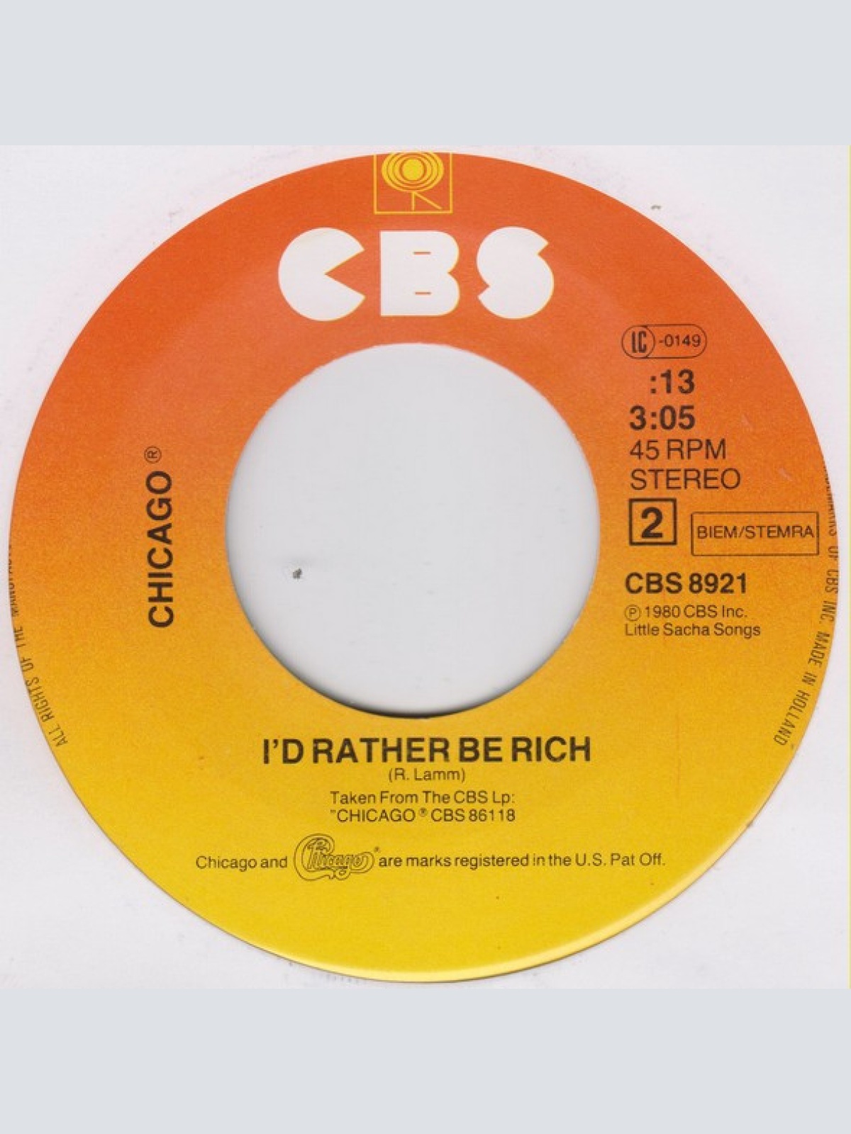 Vinyl / Chicago (2) - Song For You