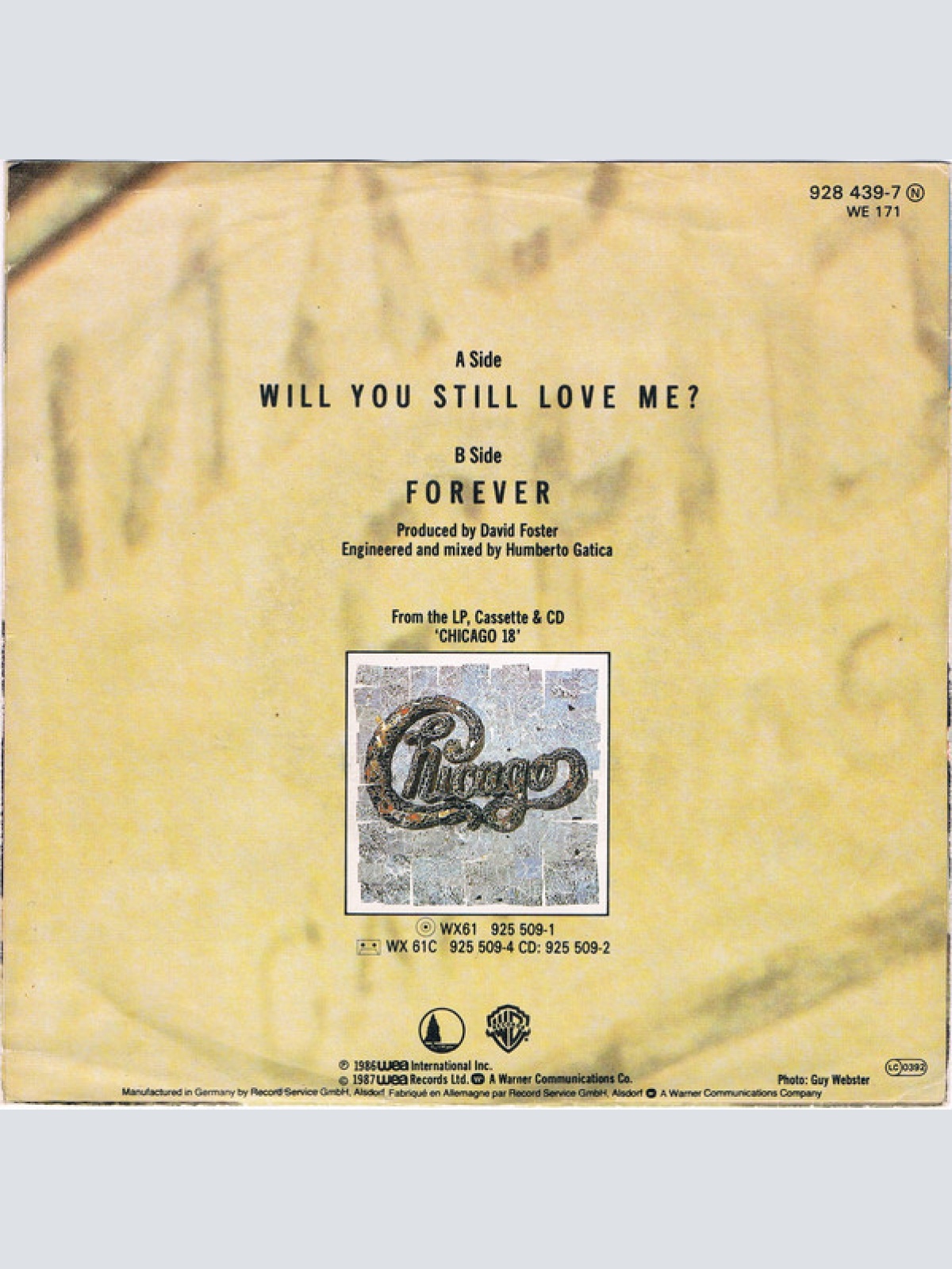 Vinyl / Chicago (2) - Will You Still Love Me?