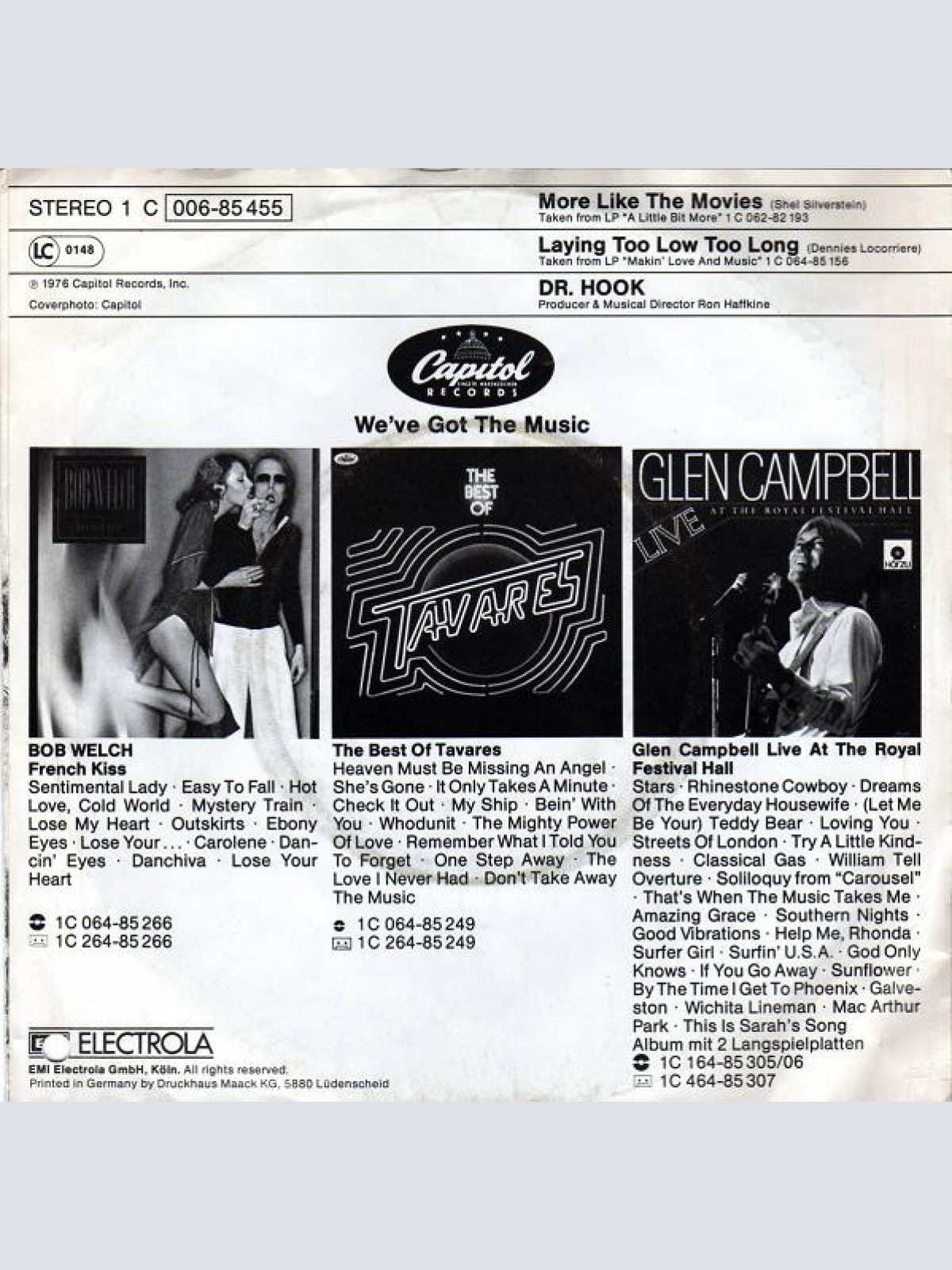 Vinyl / Dr. Hook - More Like The Movies