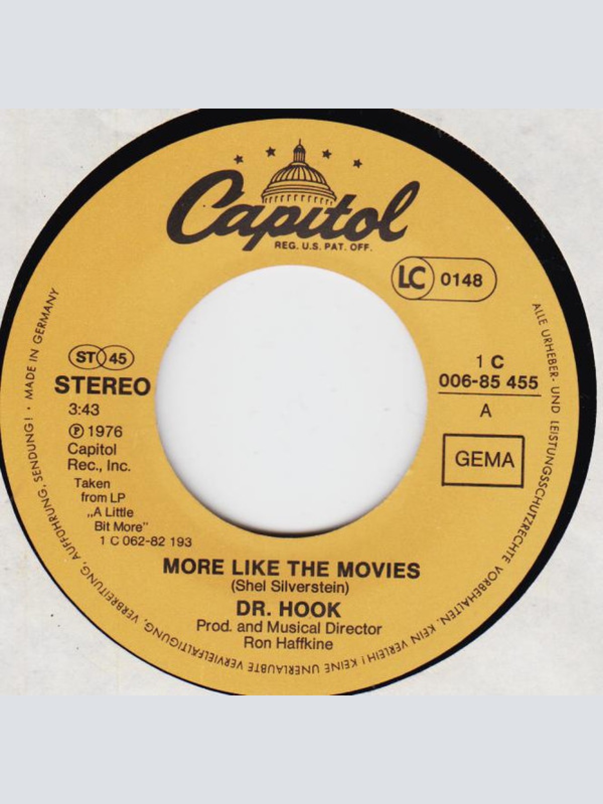 Vinyl / Dr. Hook - More Like The Movies