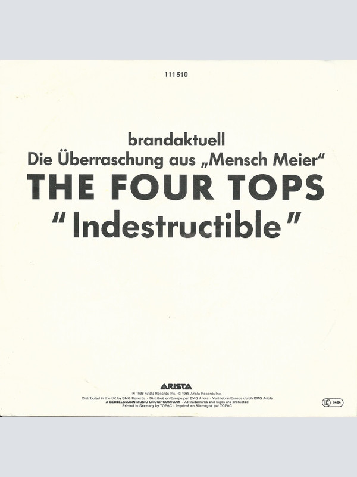 Vinyl / The Four Tops* - Indestructible
