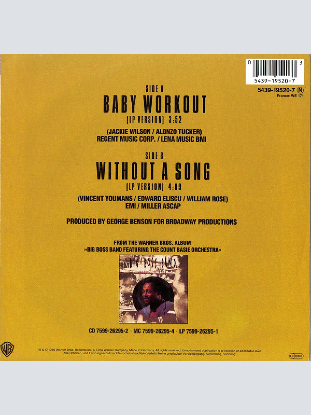 Vinyl / George Benson - Baby Workout