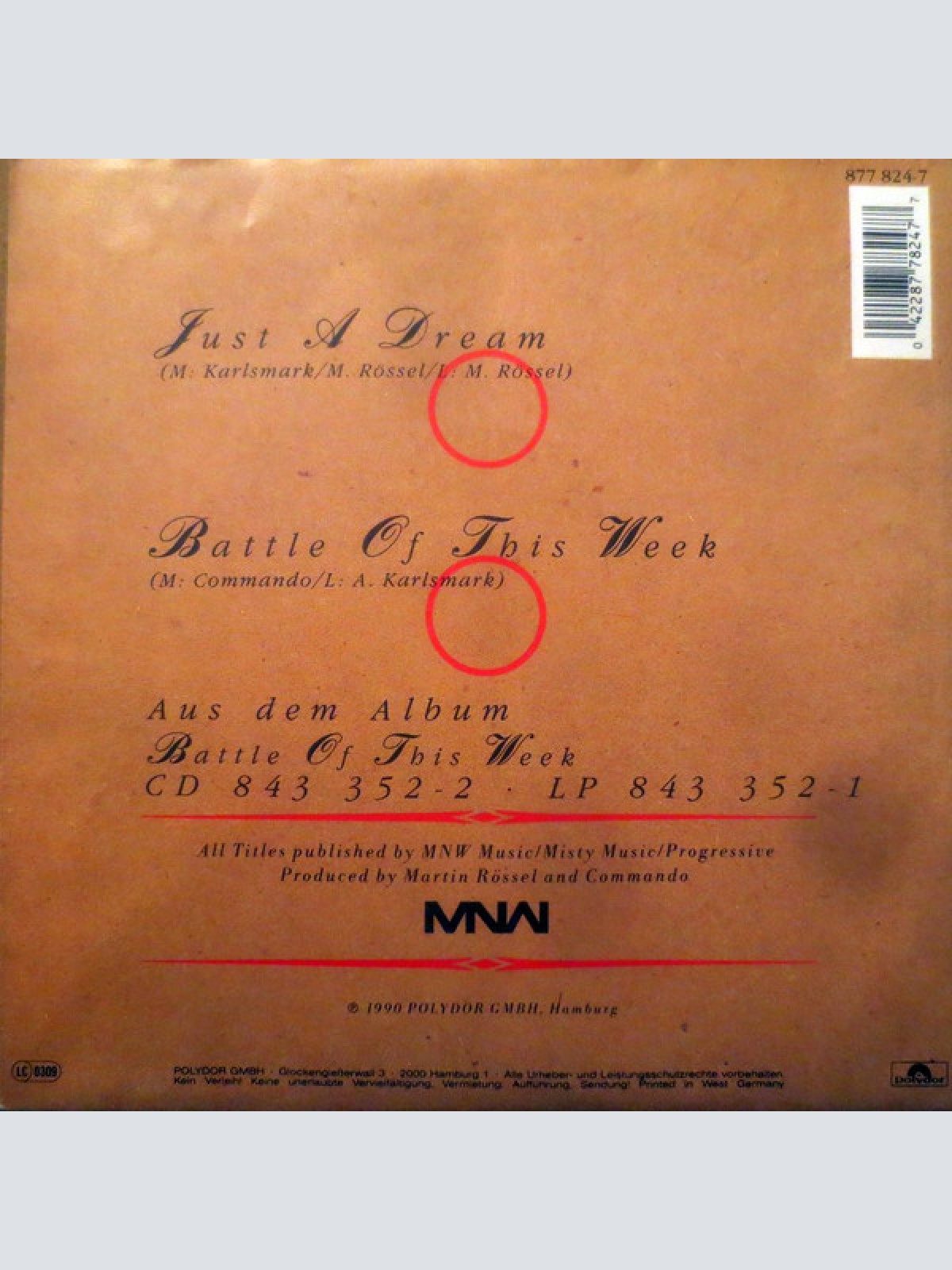 Vinyl / Commando* - Just A Dream