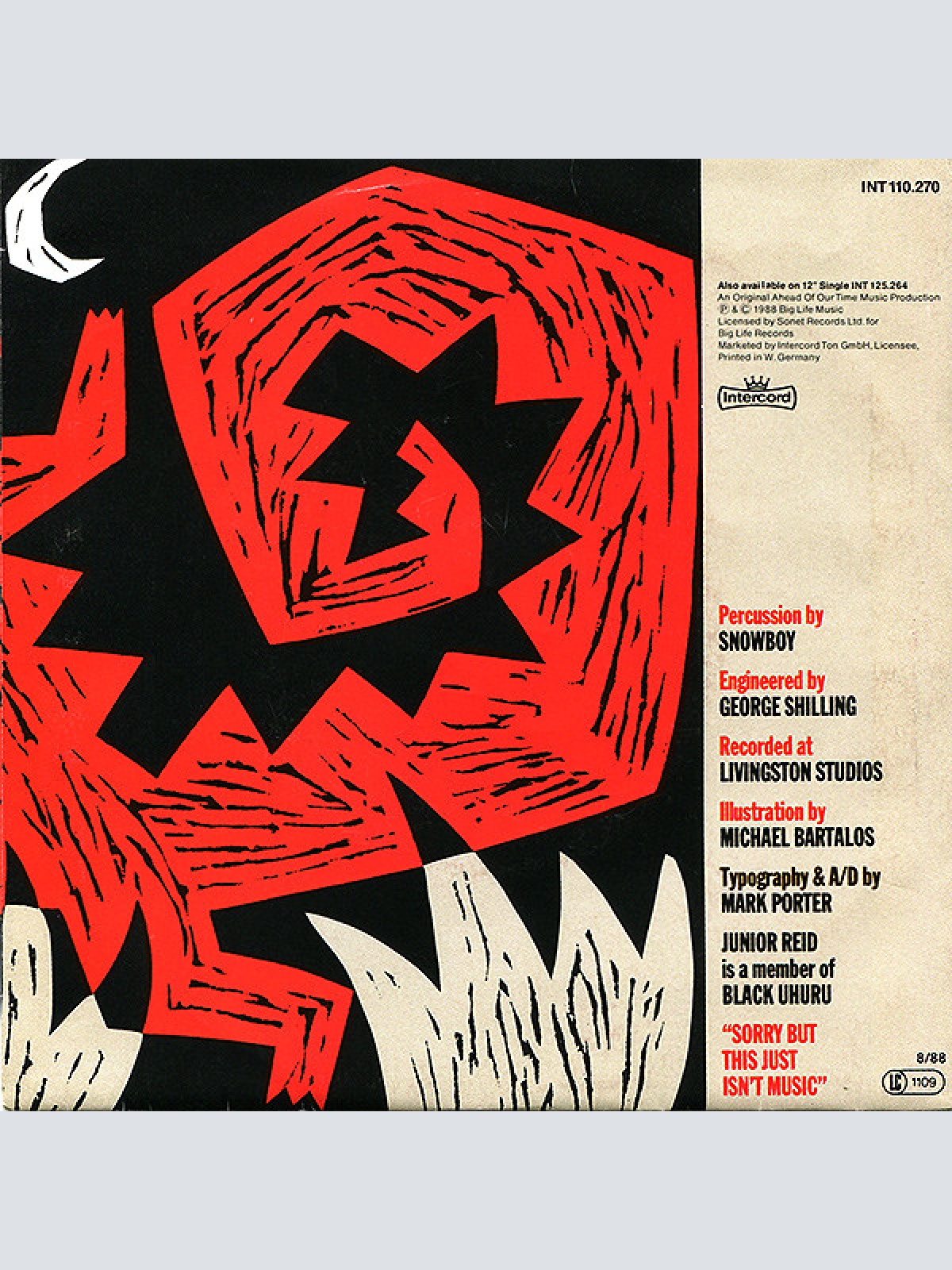 Vinyl / Coldcut Featuring Junior Reid And The Ahead Of Our Time Orchestra - Stop This Crazy Thing