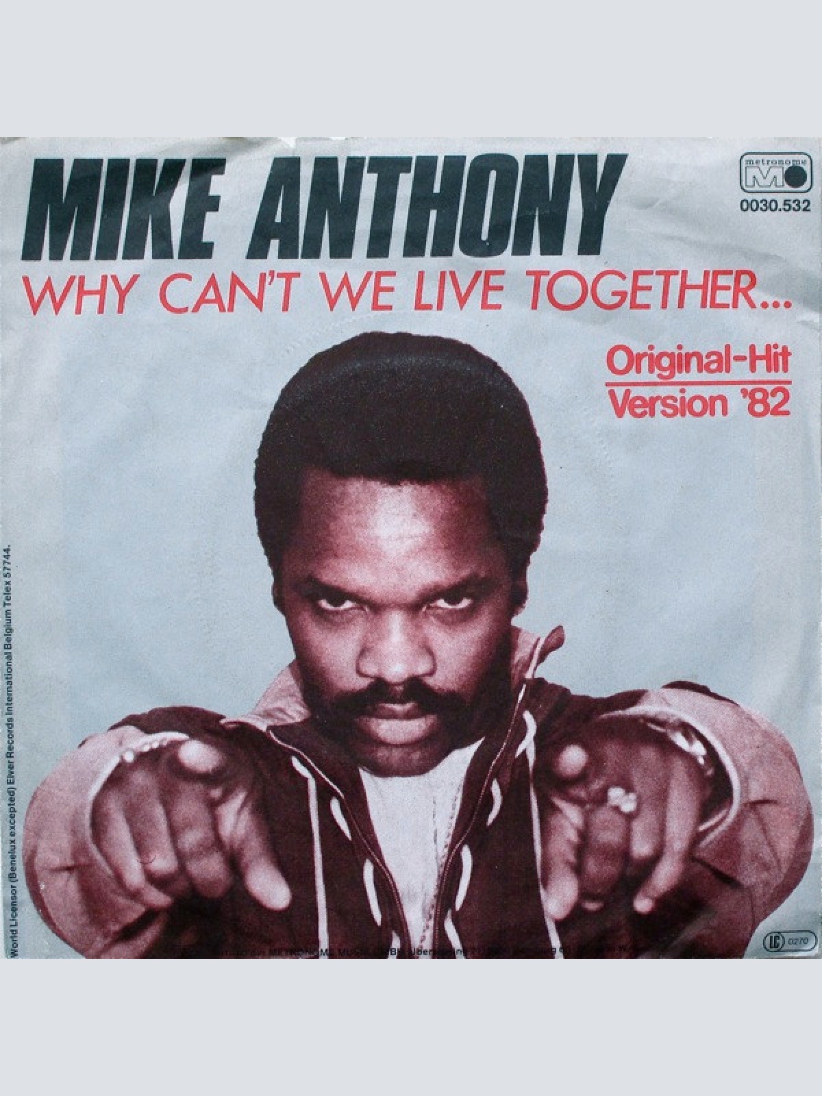 Vinyl / Mike Anthony - Why Can't We Live Together...
