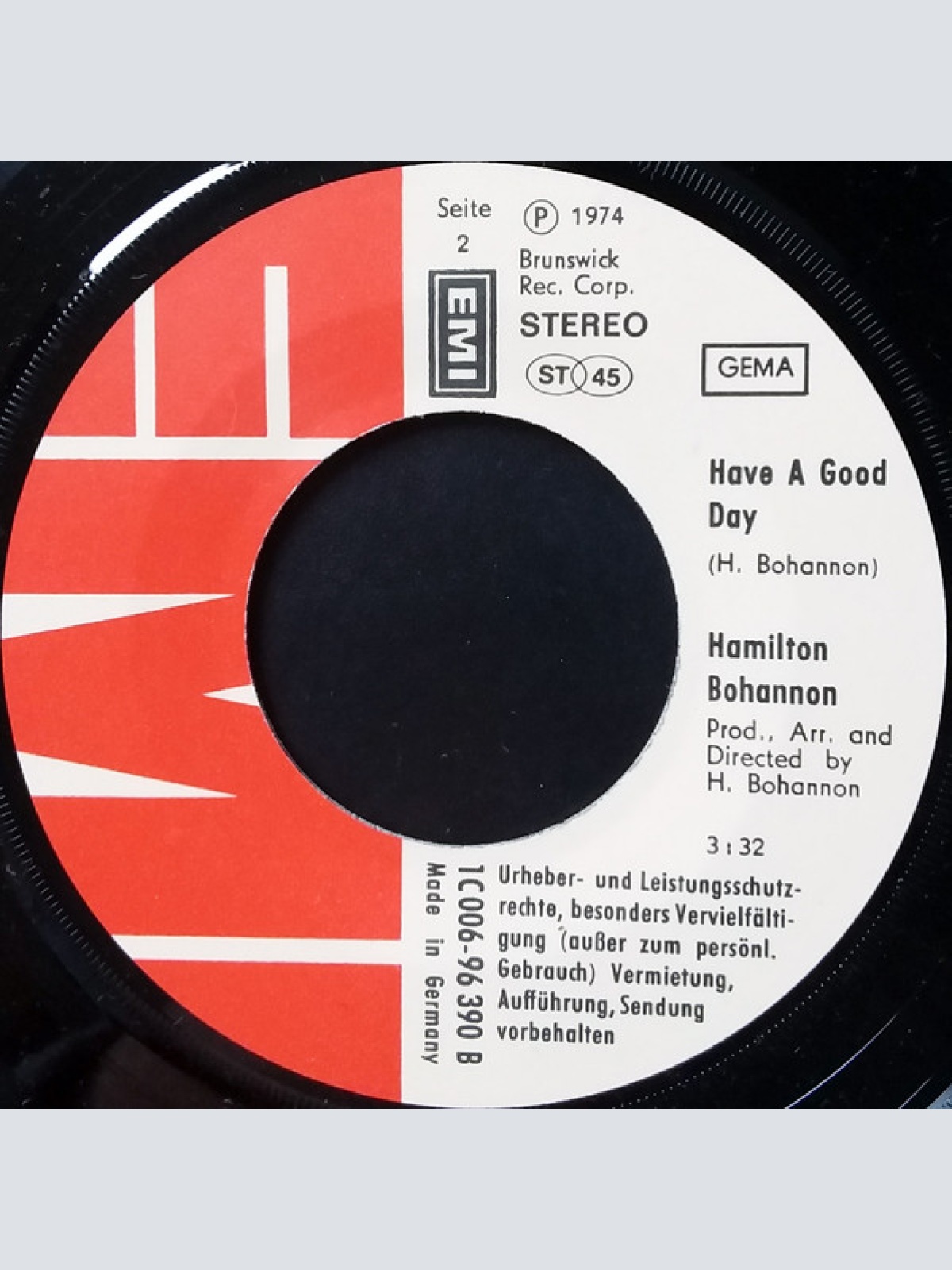 Vinyl / Hamilton Bohannon - South African Man (Pt. 1)